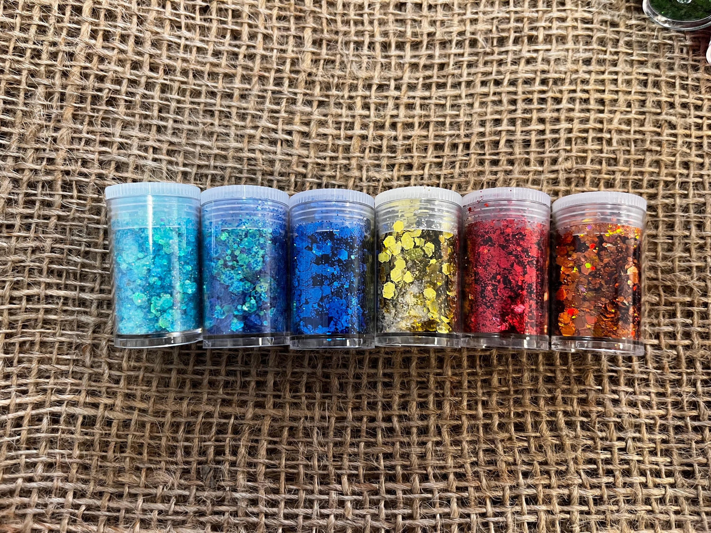 Pallina di Natale personalizzata in plastica con Glitter Decorazioni e Vinile