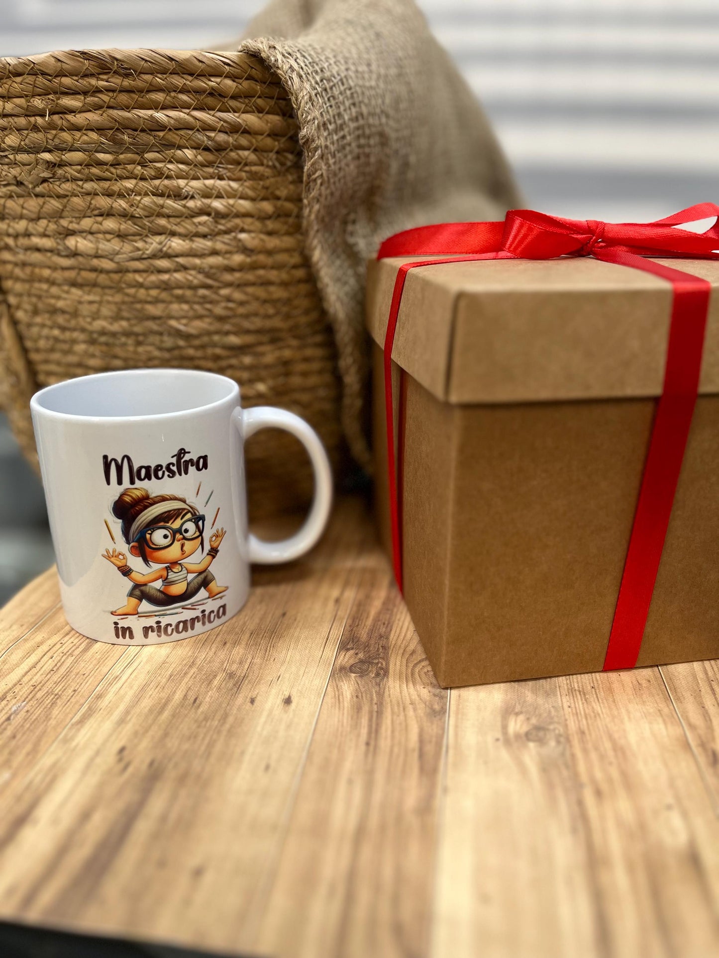 Tazza in ceramica Maestra in ricarica-Teacher