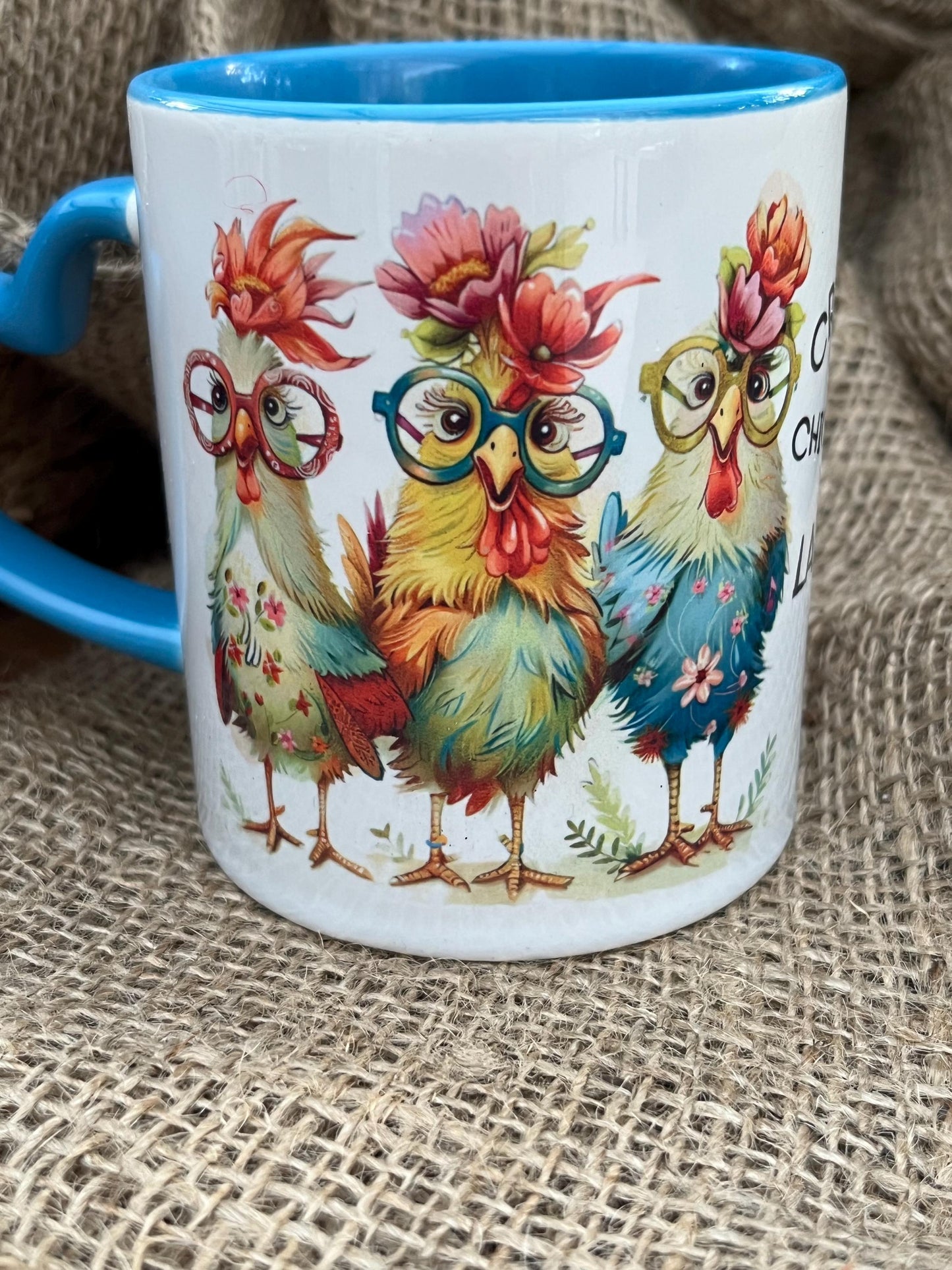 Tazza -Mug in ceramica Crazy Chitcken Lady