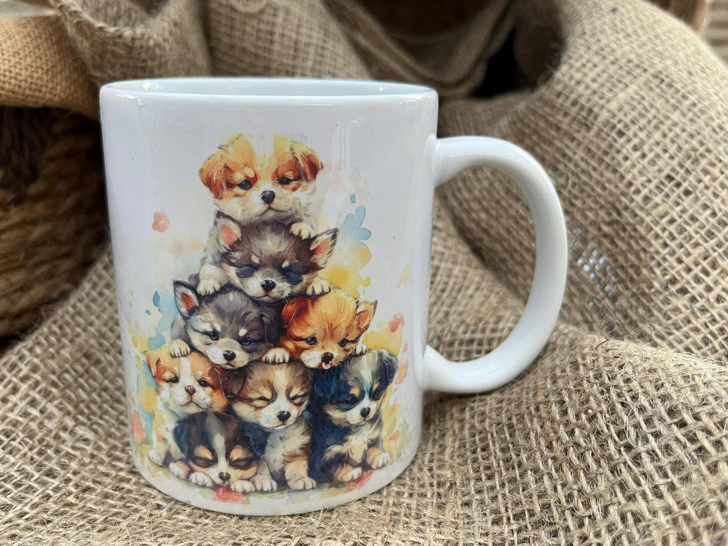 Tazza -Mug in ceramica Cuccioli Cagnolini Simpatici
