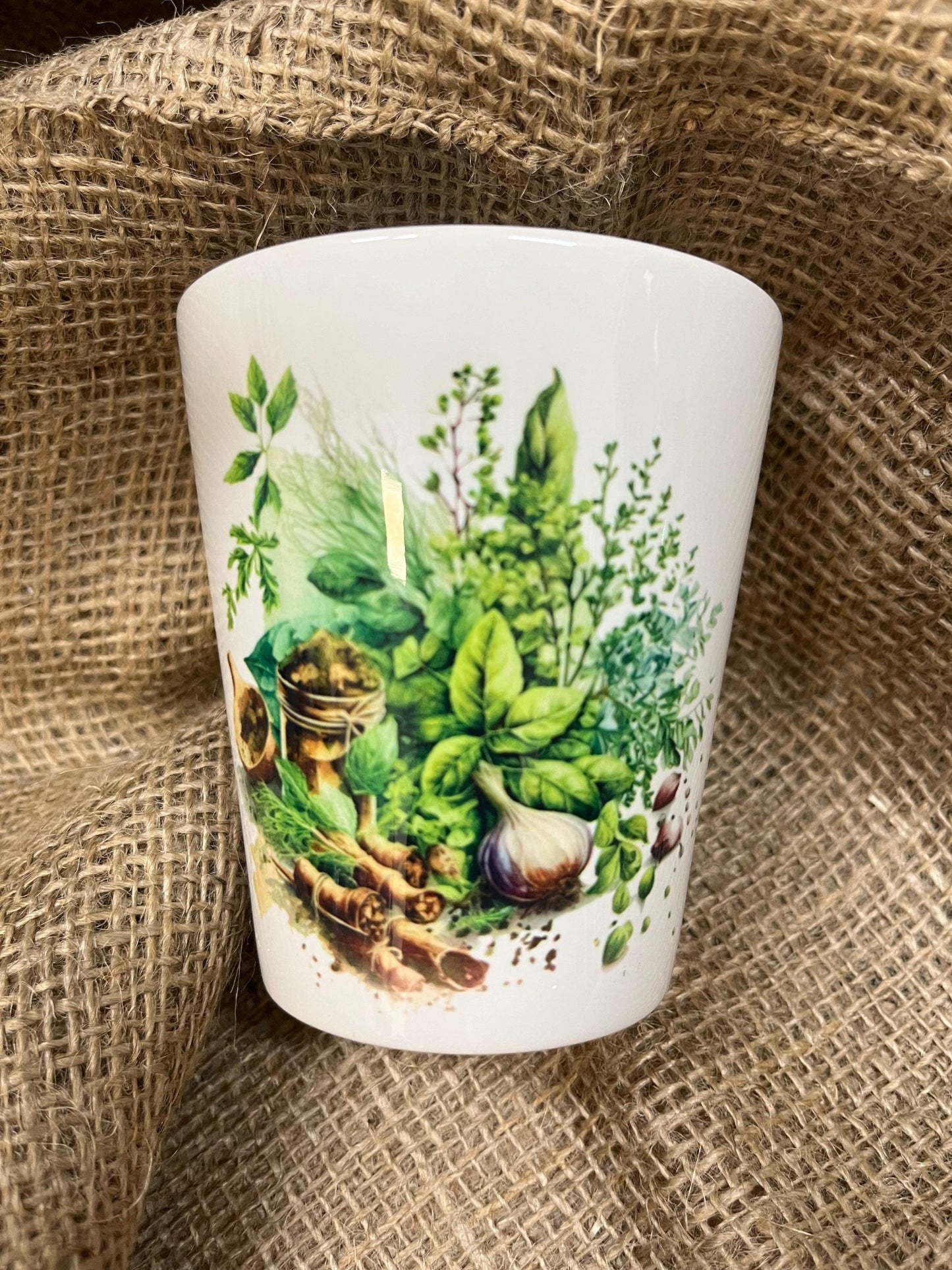 Vaso Conico in ceramica con Spezie