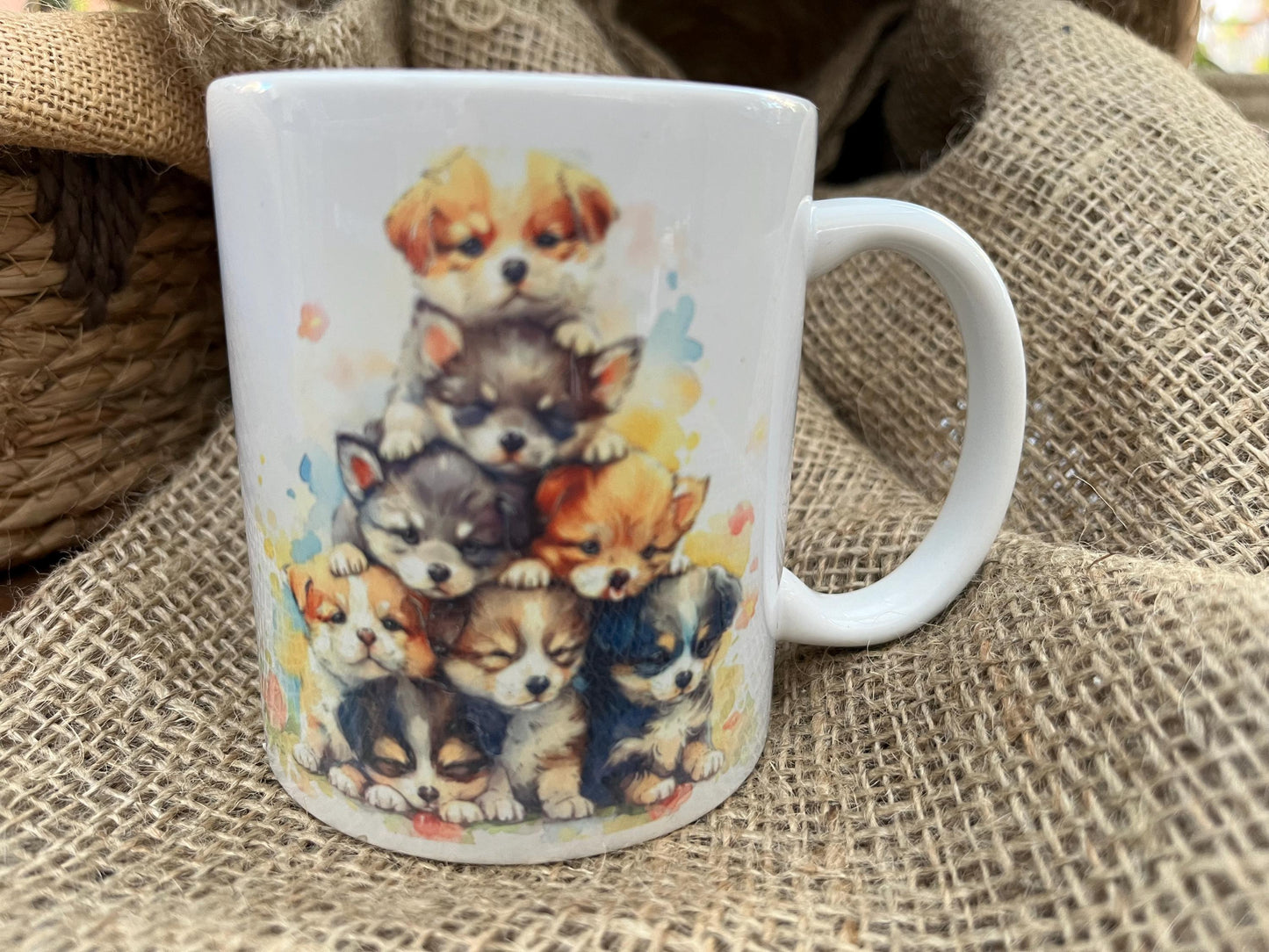 Tazza -Mug in ceramica Cuccioli Cagnolini Simpatici