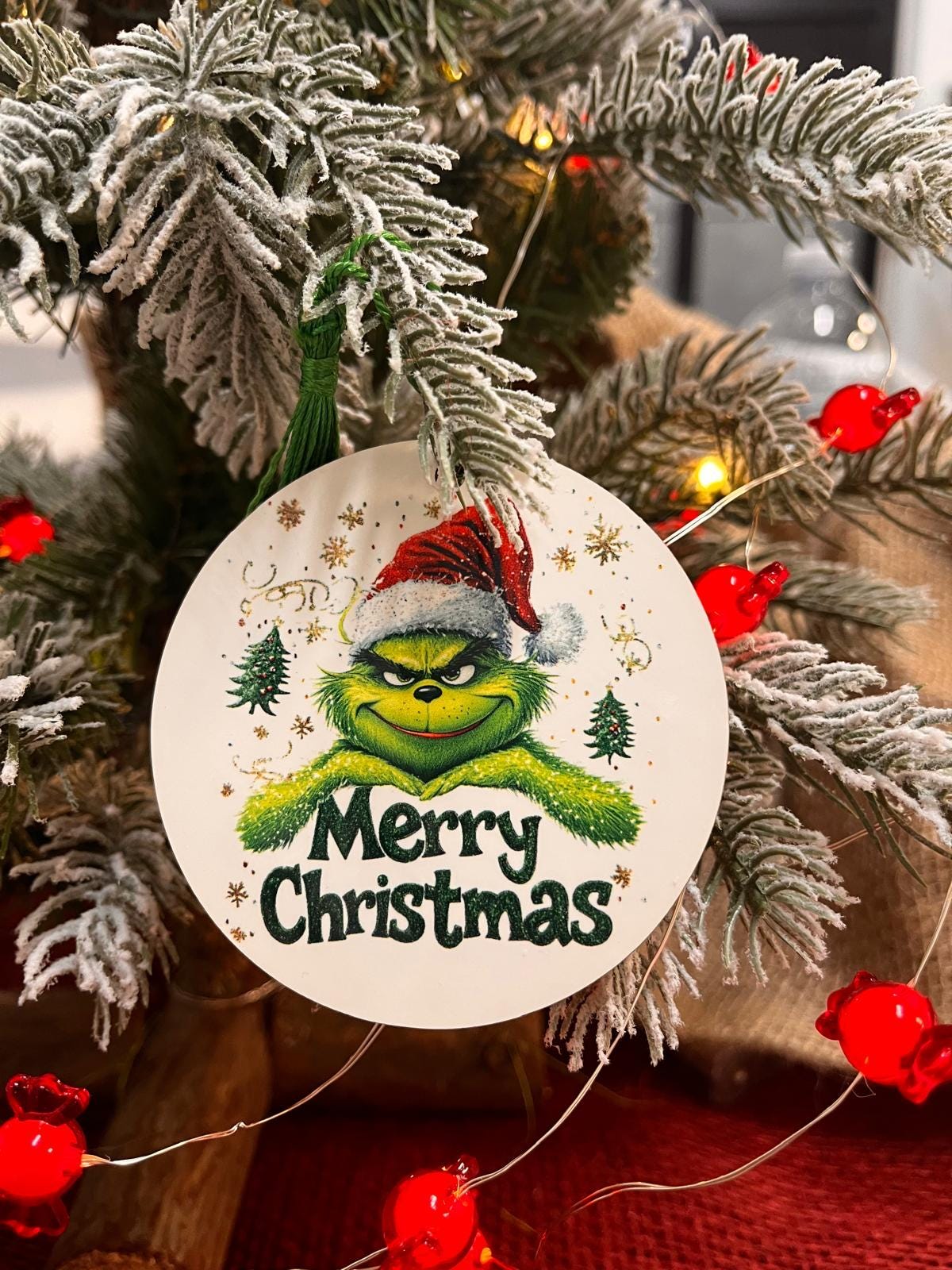 Ornamento Natalizio Stampato su entrambi i lati o su un solo lato