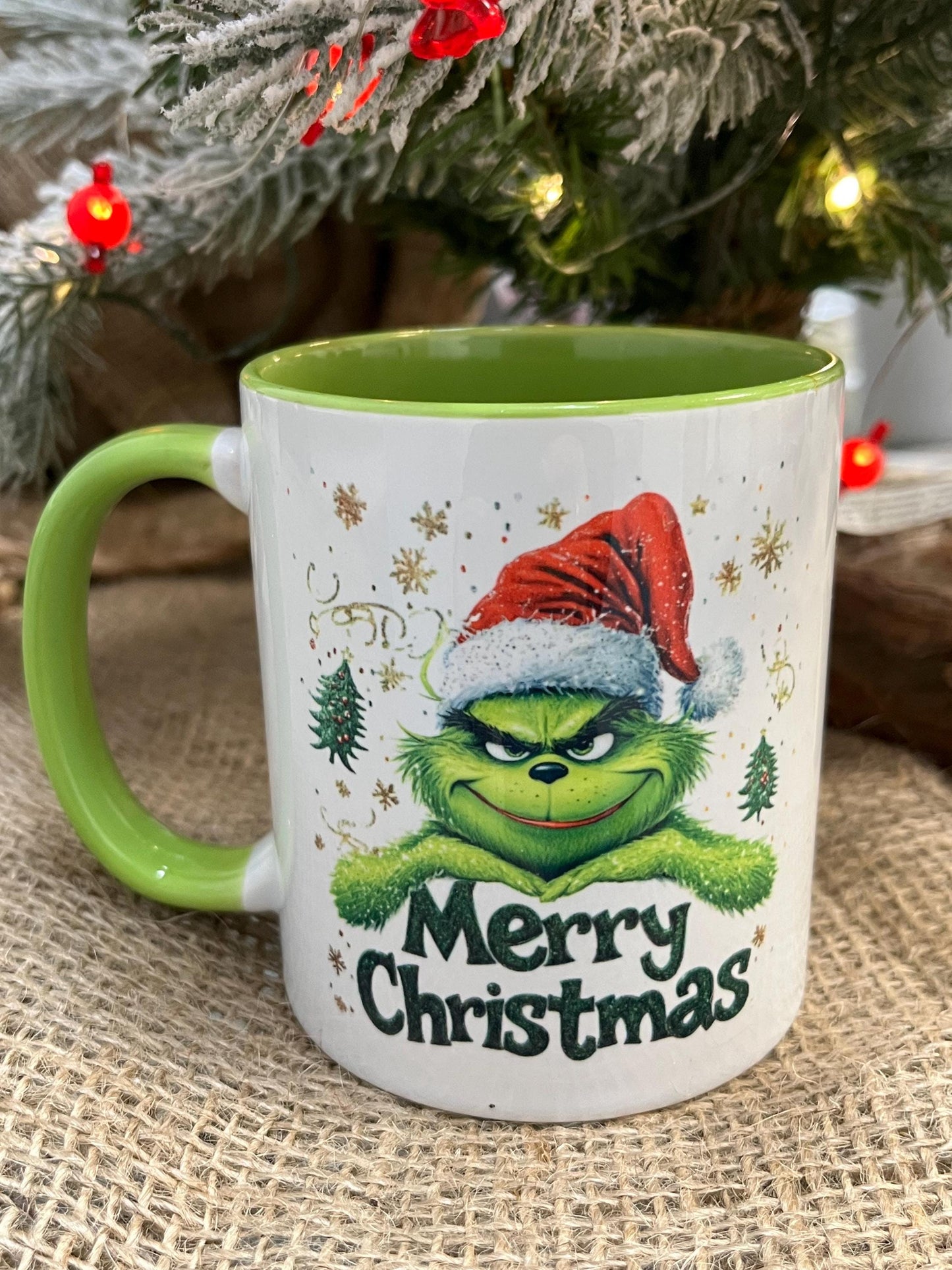 Tazza -Mug in ceramica Grinch Natalizio con Fronte e Retro GrinchMas