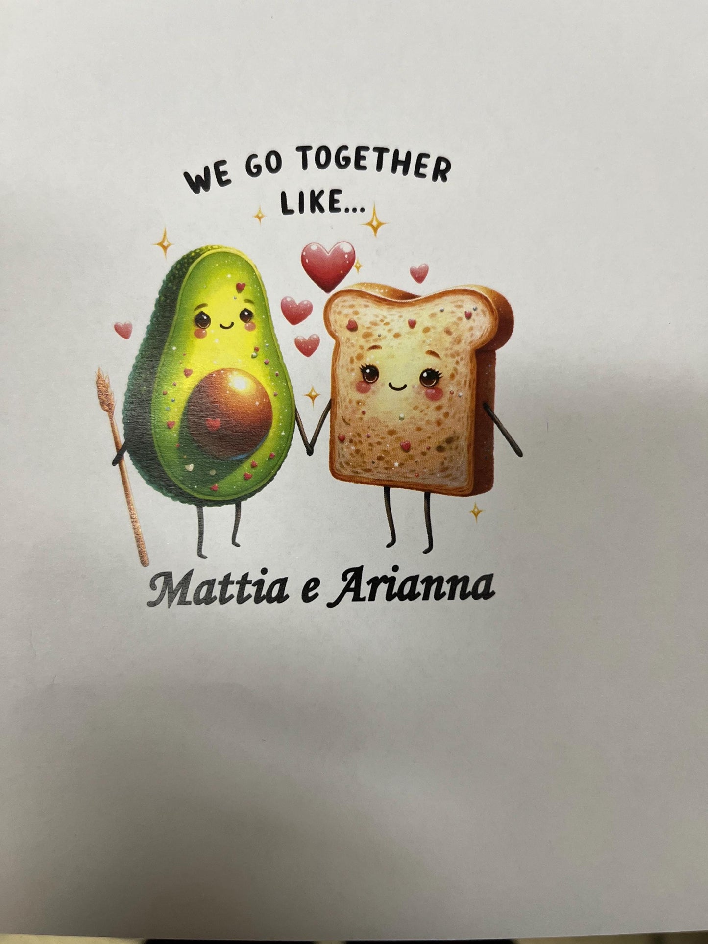 Tazza -Mug in ceramica La coppia Perfetta 3-Avocado e Toast Possibile personalizzazione