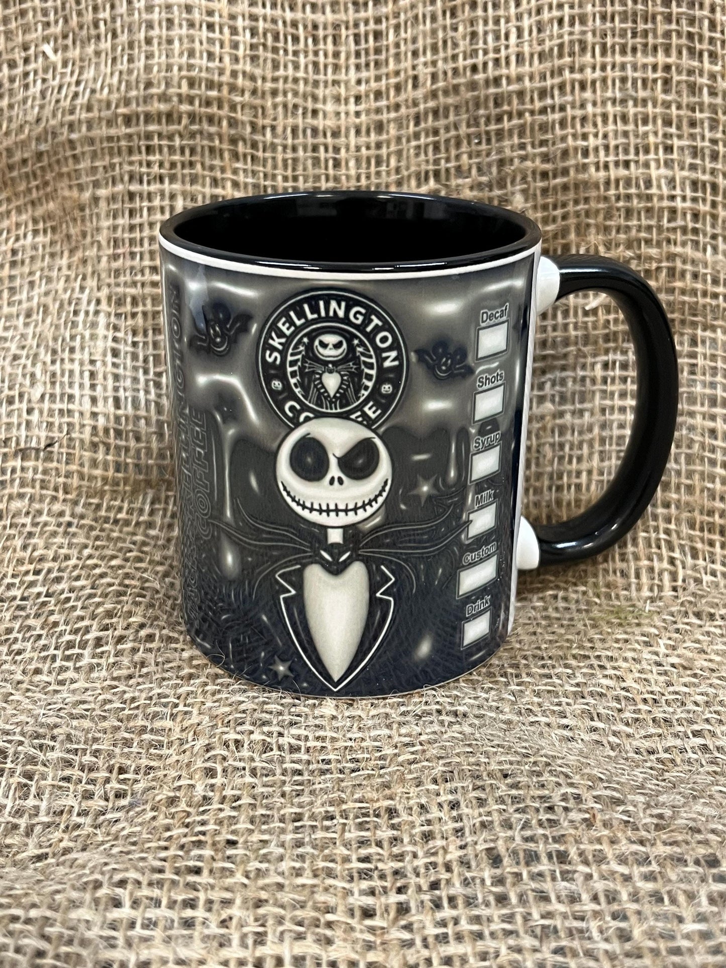 Tazza -Mug in ceramica Nightmare before Christmas-Skellinton-Jack-3D
