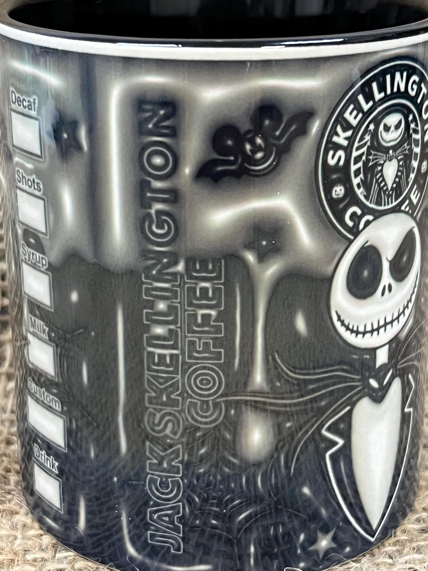 Tazza -Mug in ceramica Nightmare before Christmas-Skellinton-Jack-3D