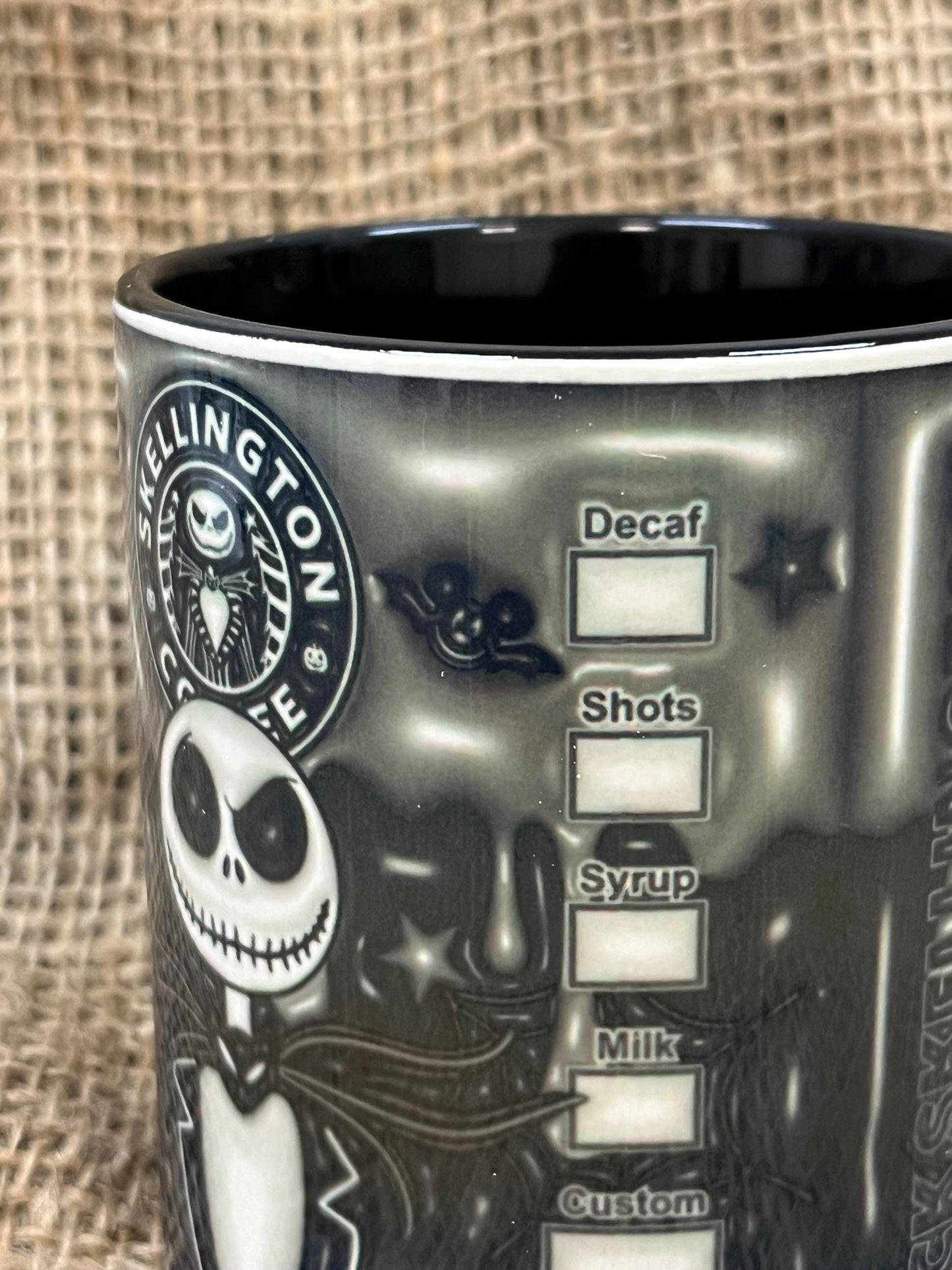 Tazza -Mug in ceramica Nightmare before Christmas-Skellinton-Jack-3D