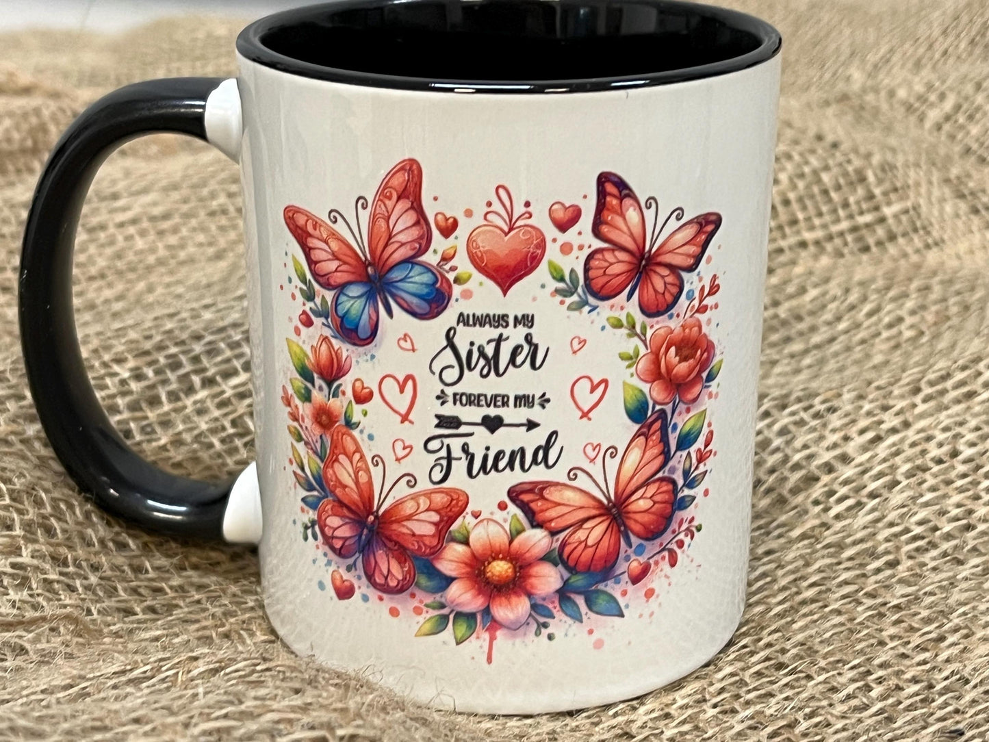 Tazza -Mug in ceramica  Amiche e  Sorelle per sempre