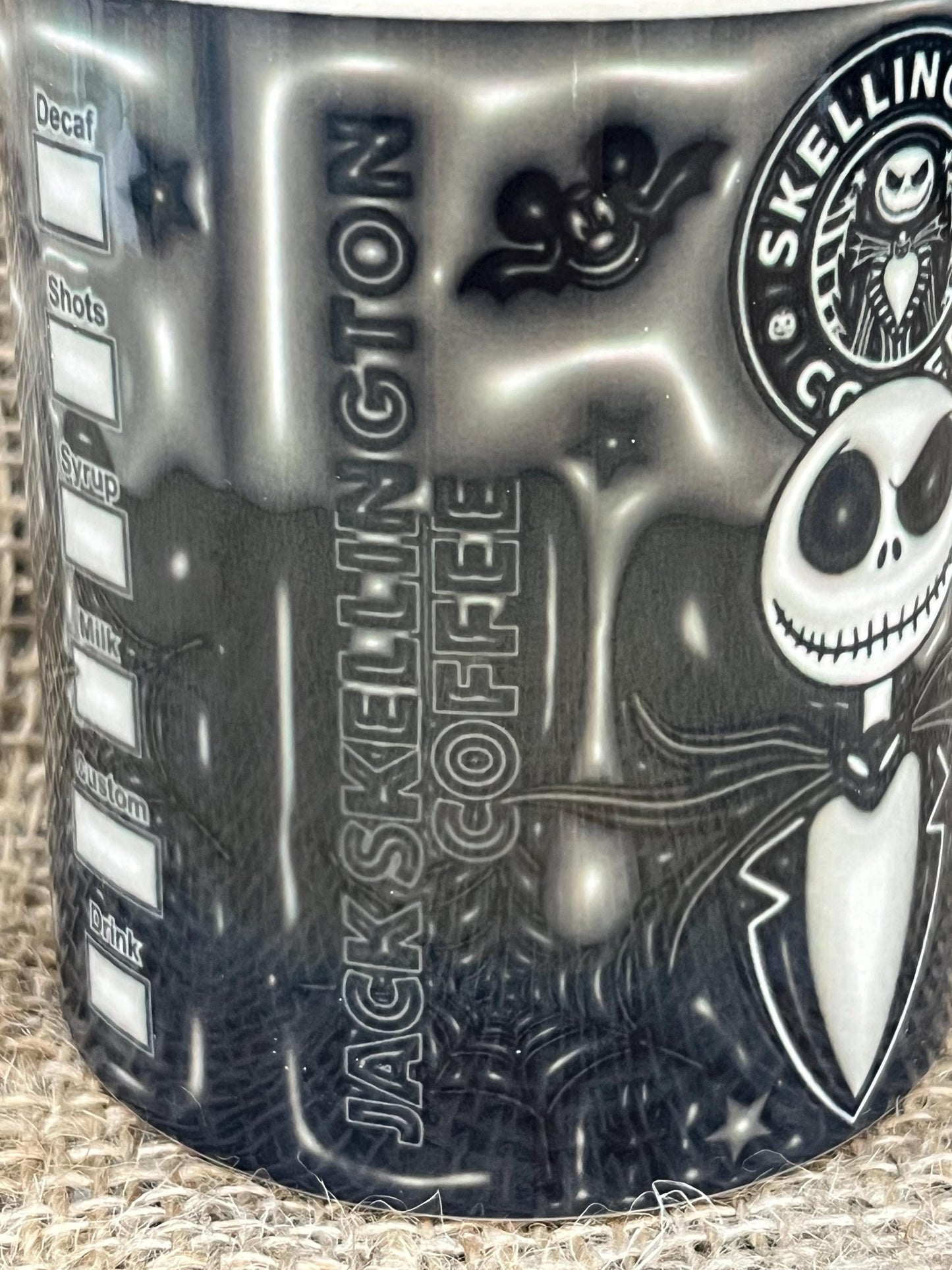 Tazza -Mug in ceramica Nightmare before Christmas-Skellinton-Jack-3D