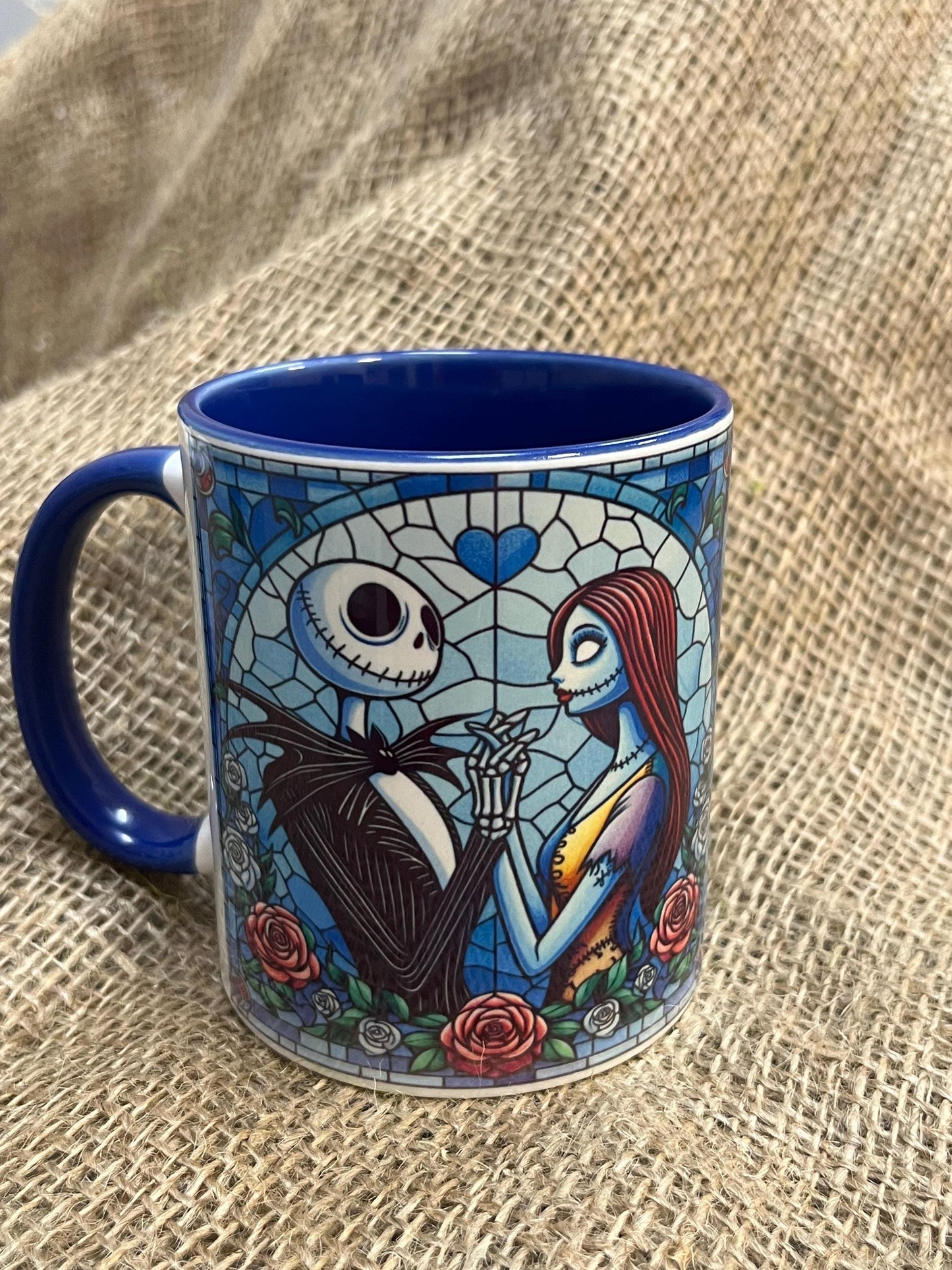 Tazza -Mug in ceramica Nightmare before Christmas-Sally e Jack