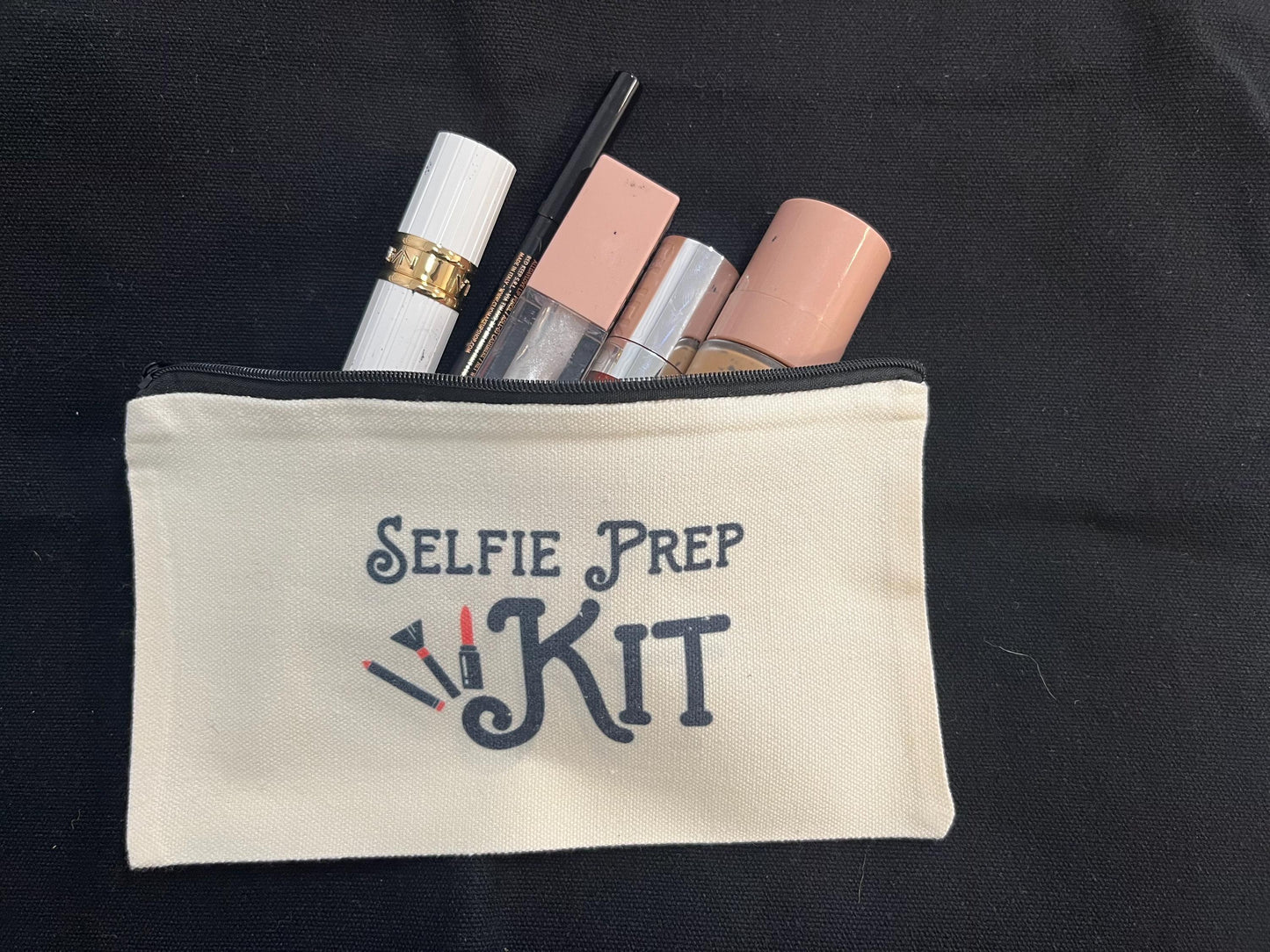 Pochette porta trucchi con frase divertente -Possibilità di stampa  entrambi i lati