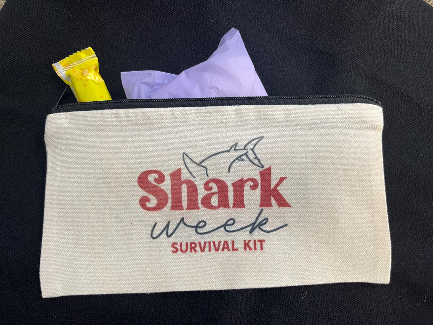 Pochette porta  occorrente settimanale con frase divertente -Possibilità di stampa  su entrambi i lati