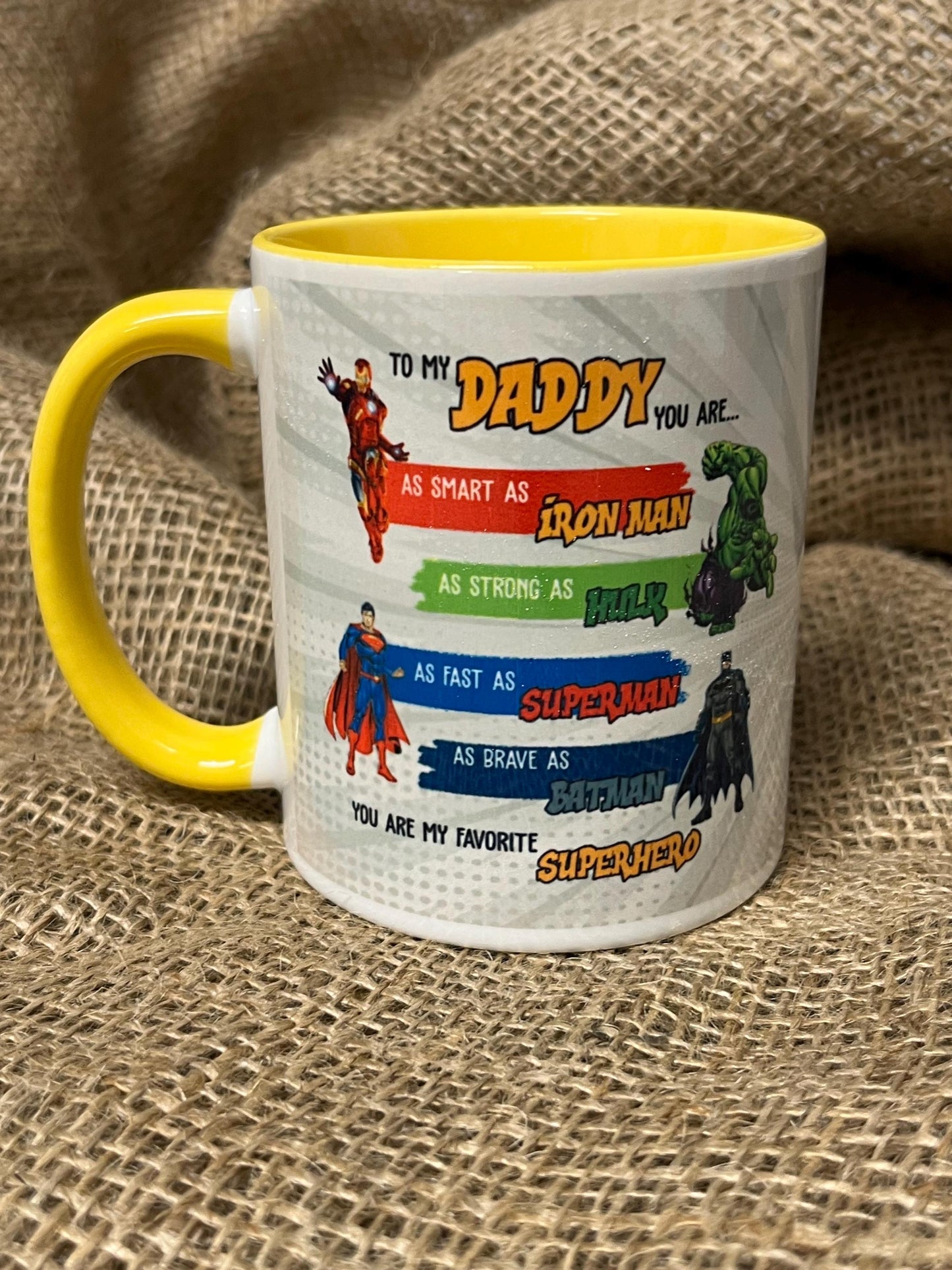 Tazza -Mug per il Papà-Super Eroe-Festa del Papà