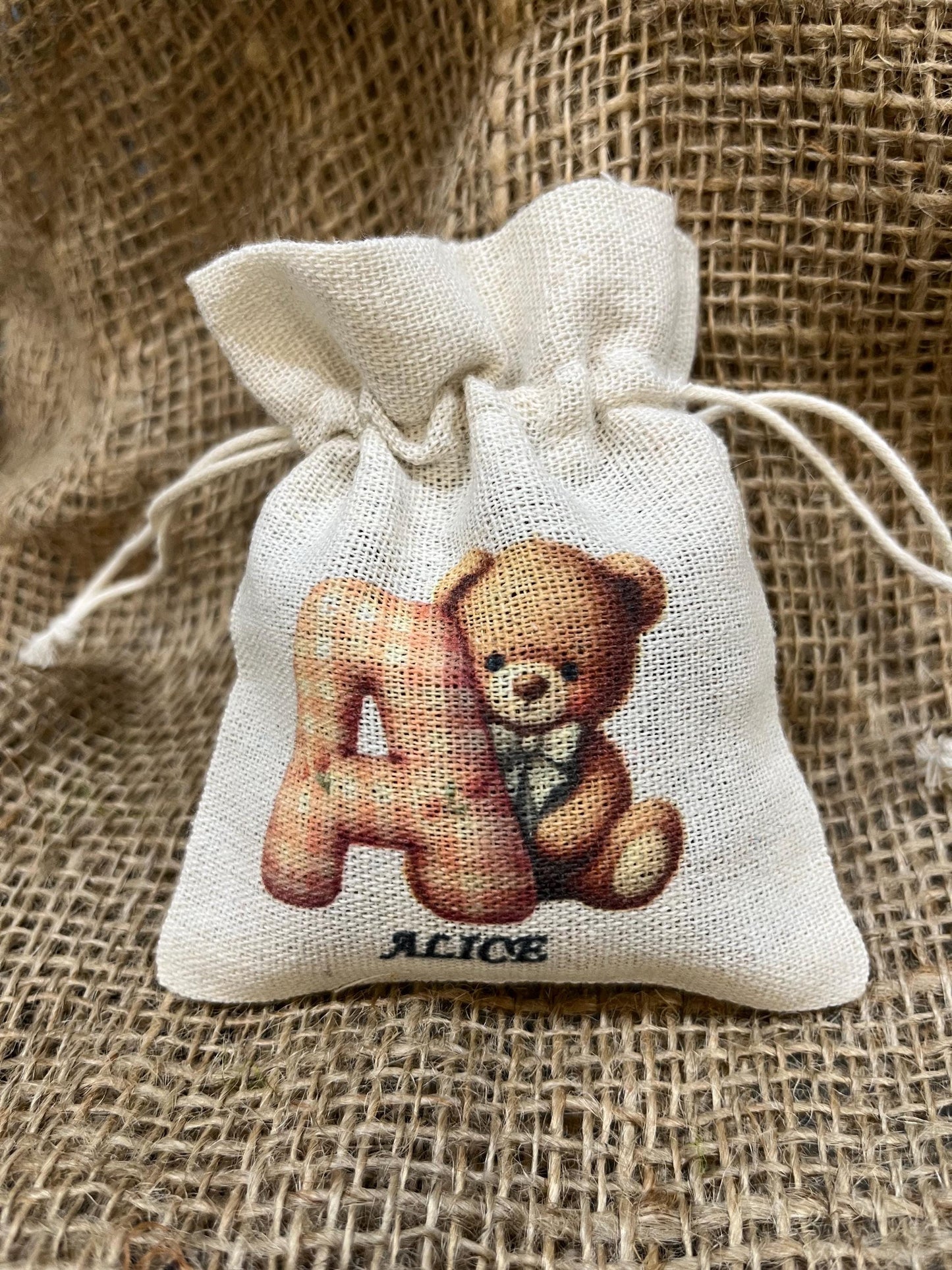 Sacchetto per bomboniera personalizzato-sacchetto per battesimo nascita compleanno comunione cresima girl-sacchetto personalizzato con nome