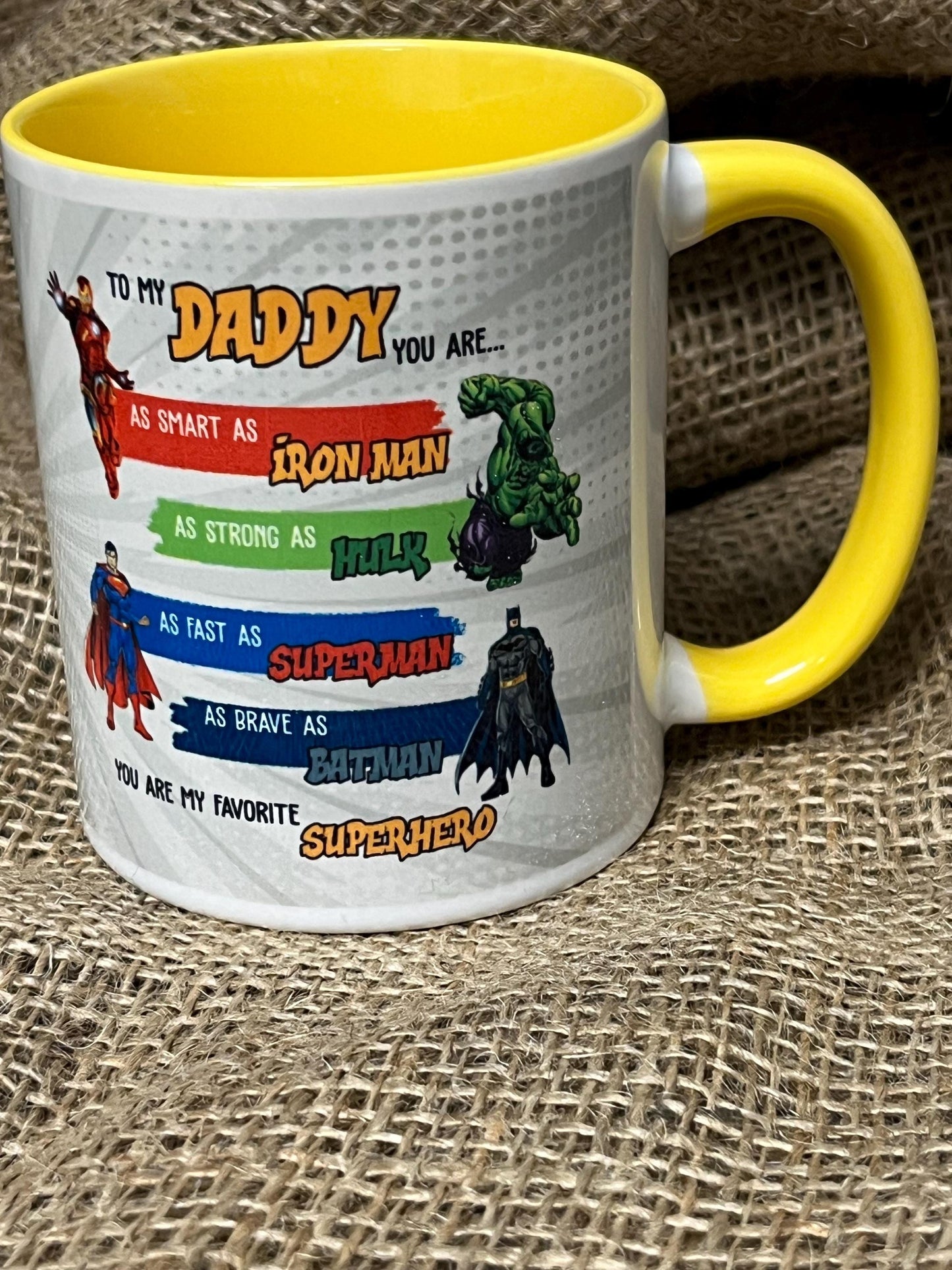 Tazza -Mug per il Papà-Super Eroe-Festa del Papà