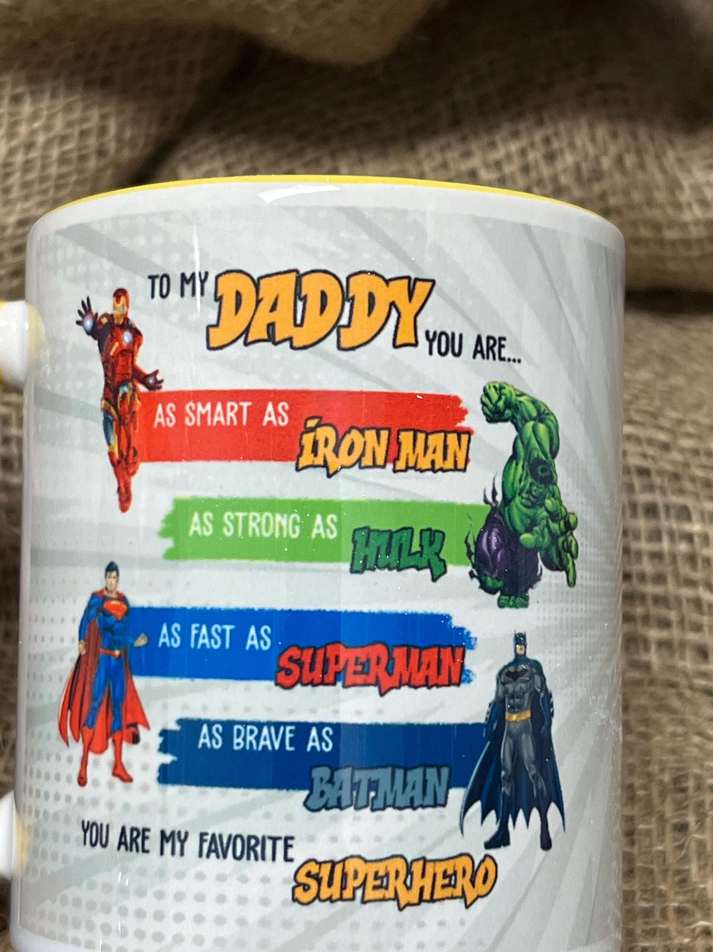 Tazza -Mug per il Papà-Super Eroe-Festa del Papà