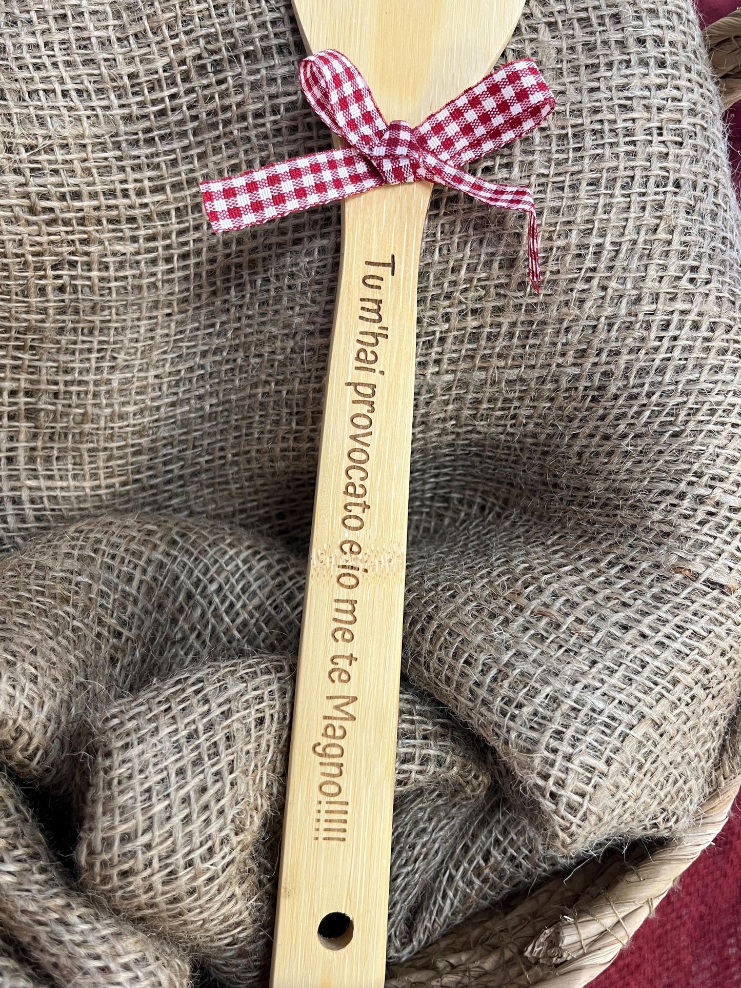 Mestolo personalizzato -Forchettone-Incisione Laser personalizzata-Bomboniera regalo personalizzato