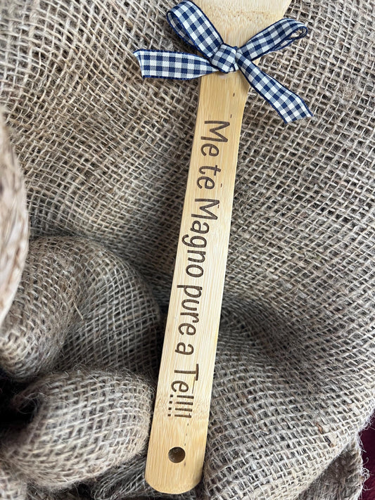 Mestolo personalizzato -Paletta-Incisione Laser personalizzata-Bomboniera regalo personalizzato