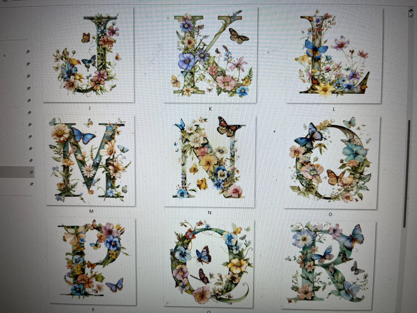 Tazza Personalizzata-Lettera dell'Alfabeto e Nome-Tazza Primavera -Mug personalizzata