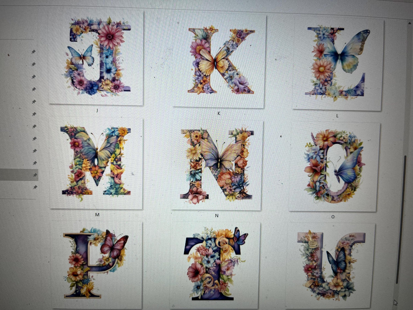 Tazza Personalizzata-Lettera dell'Alfabeto e Nome-Tazza Primavera