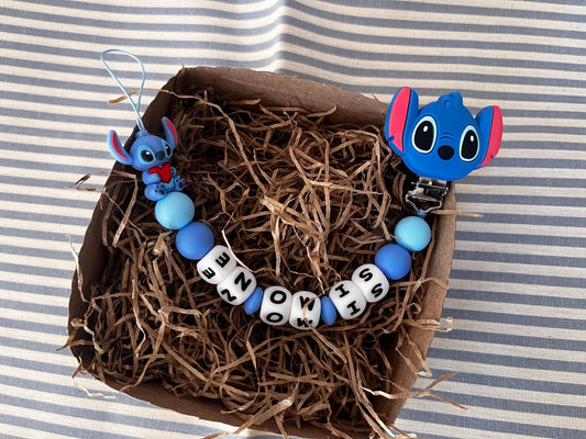 Catenella Portaciuccio Stitch personalizzata con Nome