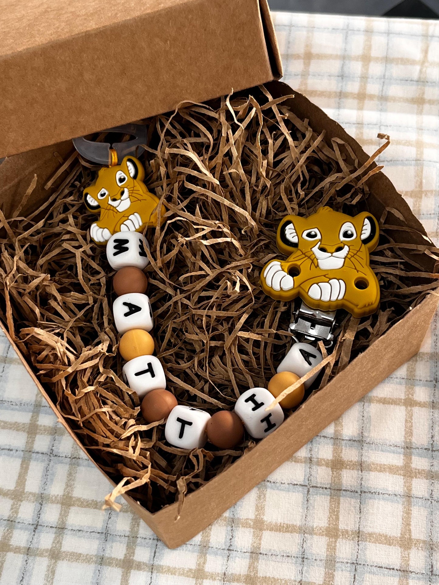 Catenella Portaciuccio Re Leone personalizzata con Nome