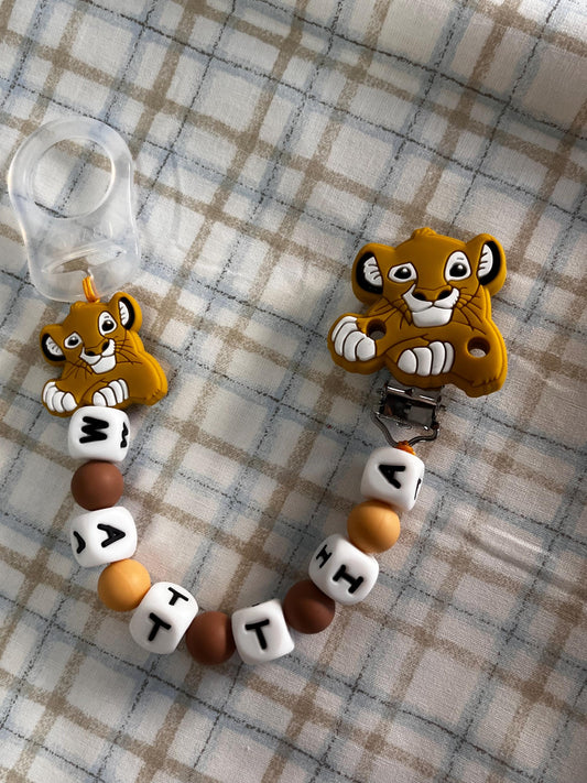 Catenella Portaciuccio Re Leone personalizzata con Nome