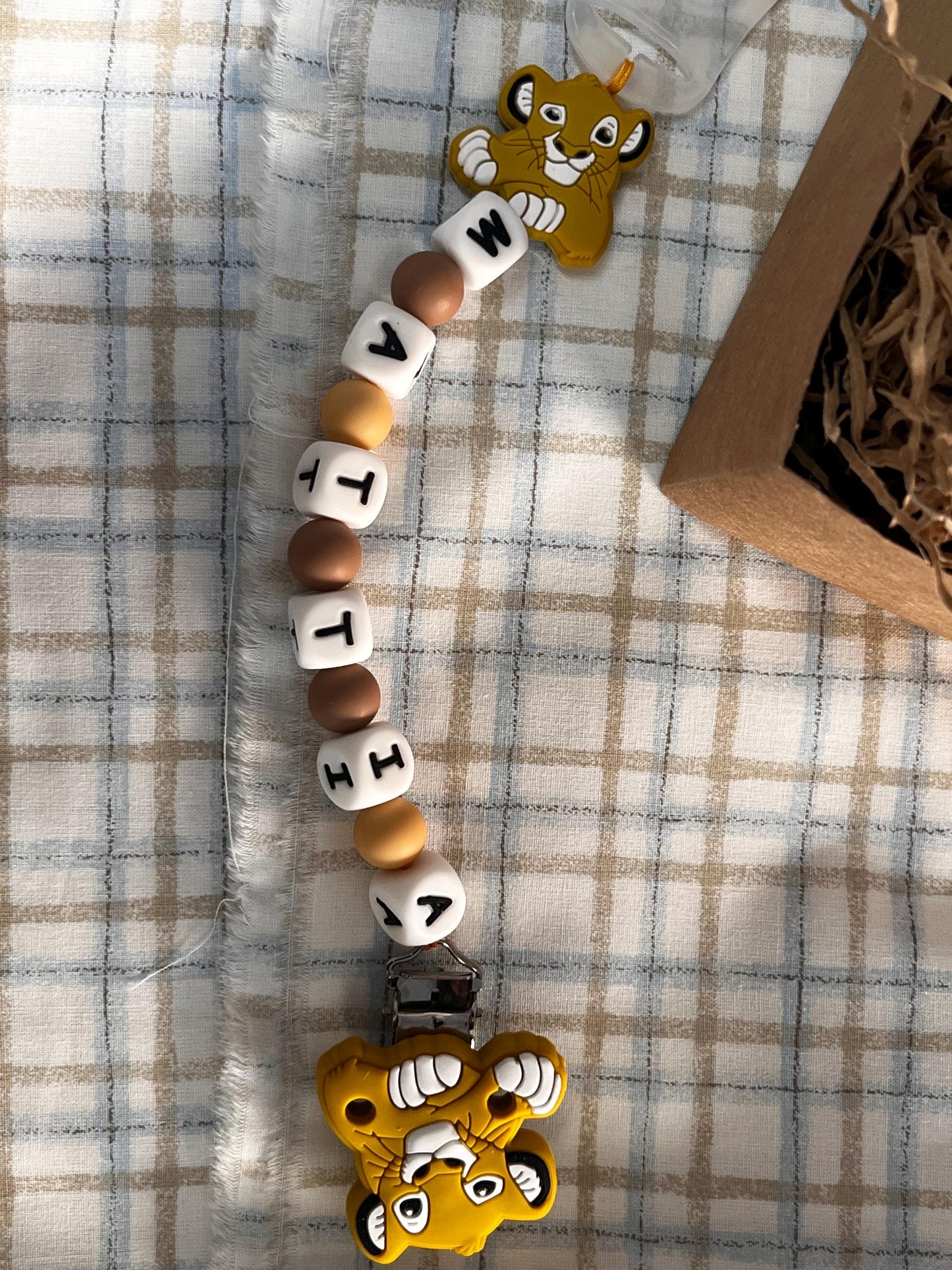 Catenella Portaciuccio Re Leone personalizzata con Nome