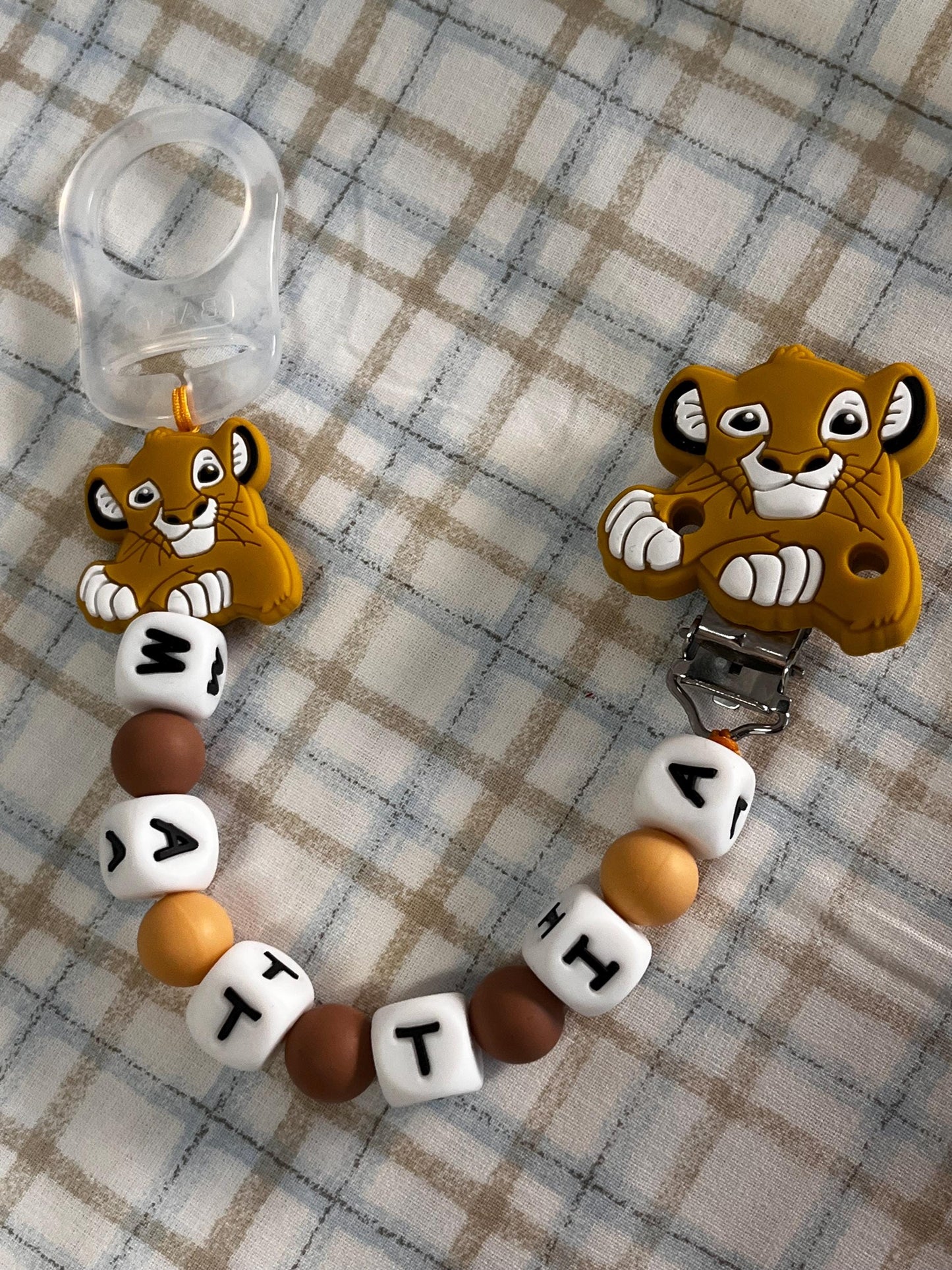 Catenella Portaciuccio Re Leone personalizzata con Nome