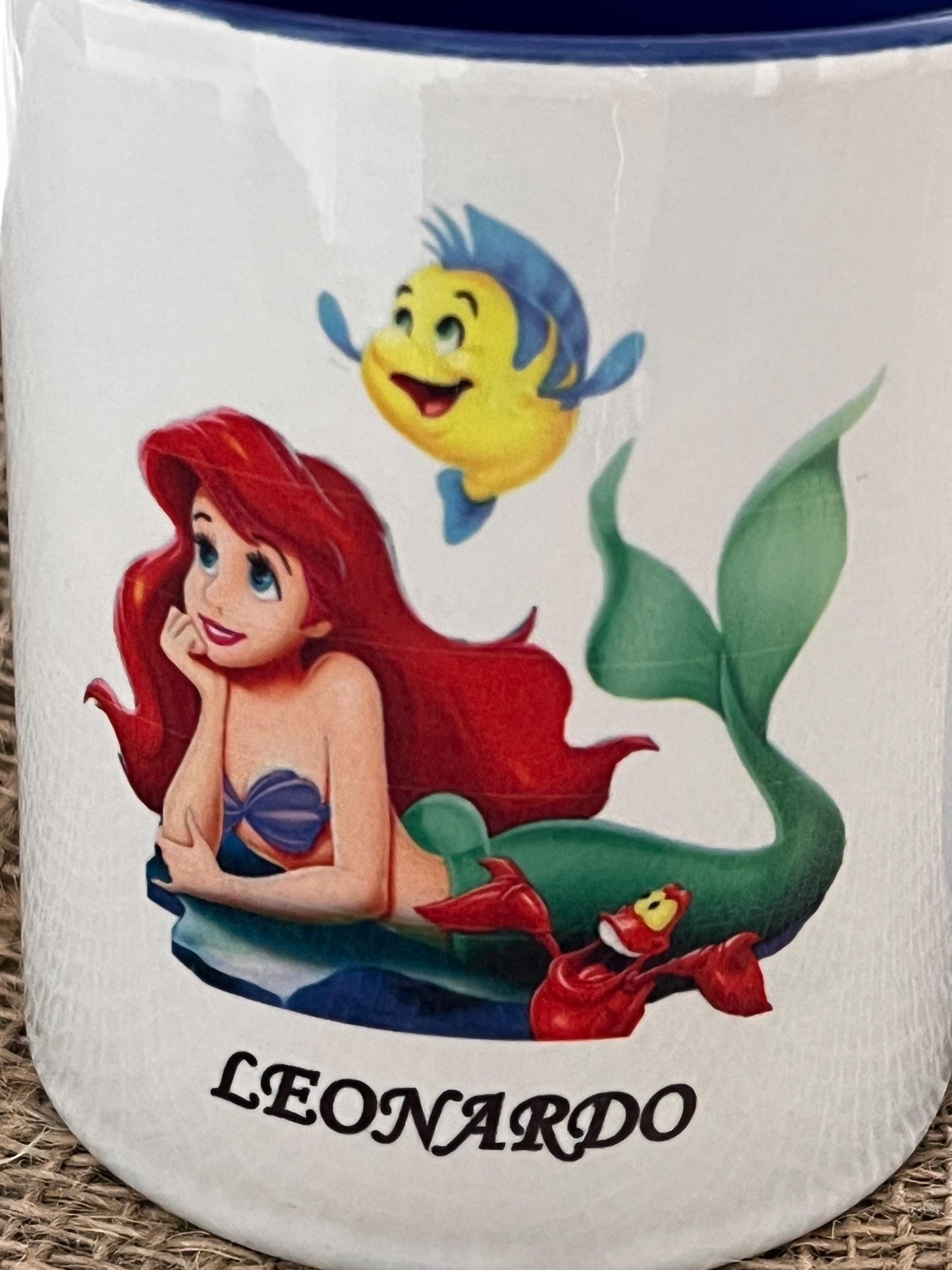 Tazza in ceramica personalizzata -La Sirenetta 2 Disegno