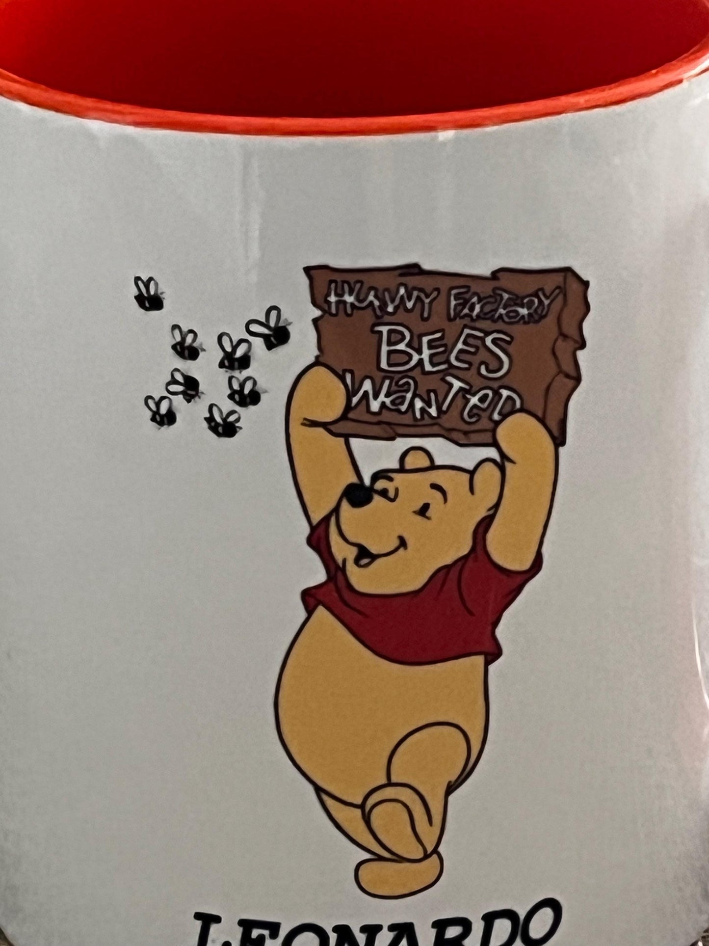 Tazza in ceramica personalizzata -Winnie the Pooh con api