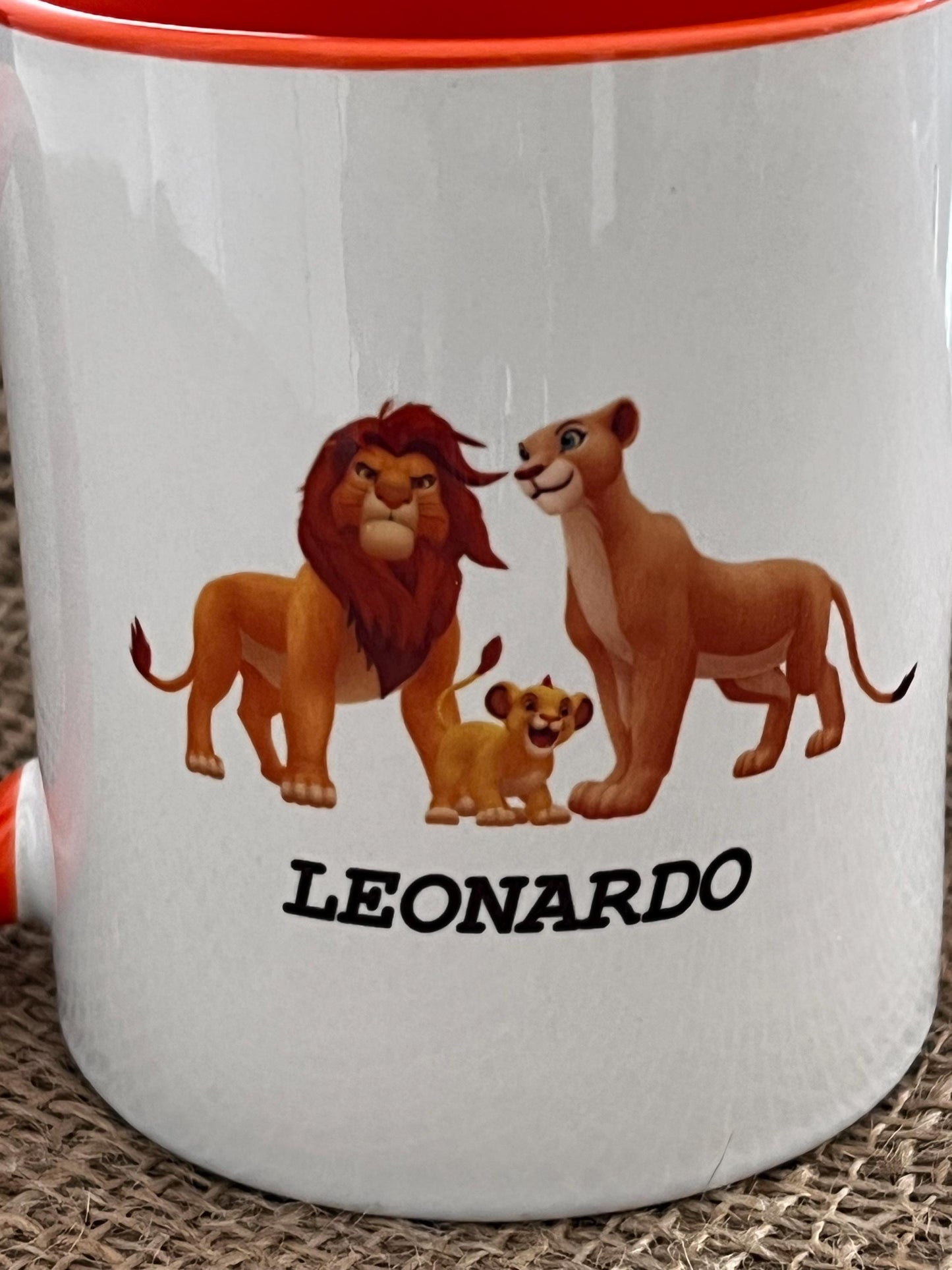 Tazza in ceramica personalizzata -Il Re Leone