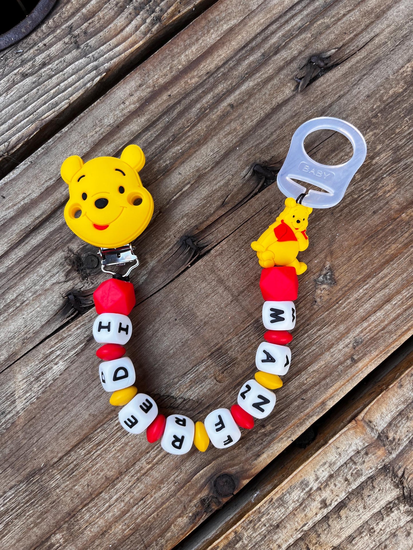 Catenella Portaciuccio Winnie The Pooh personalizzata con Nome