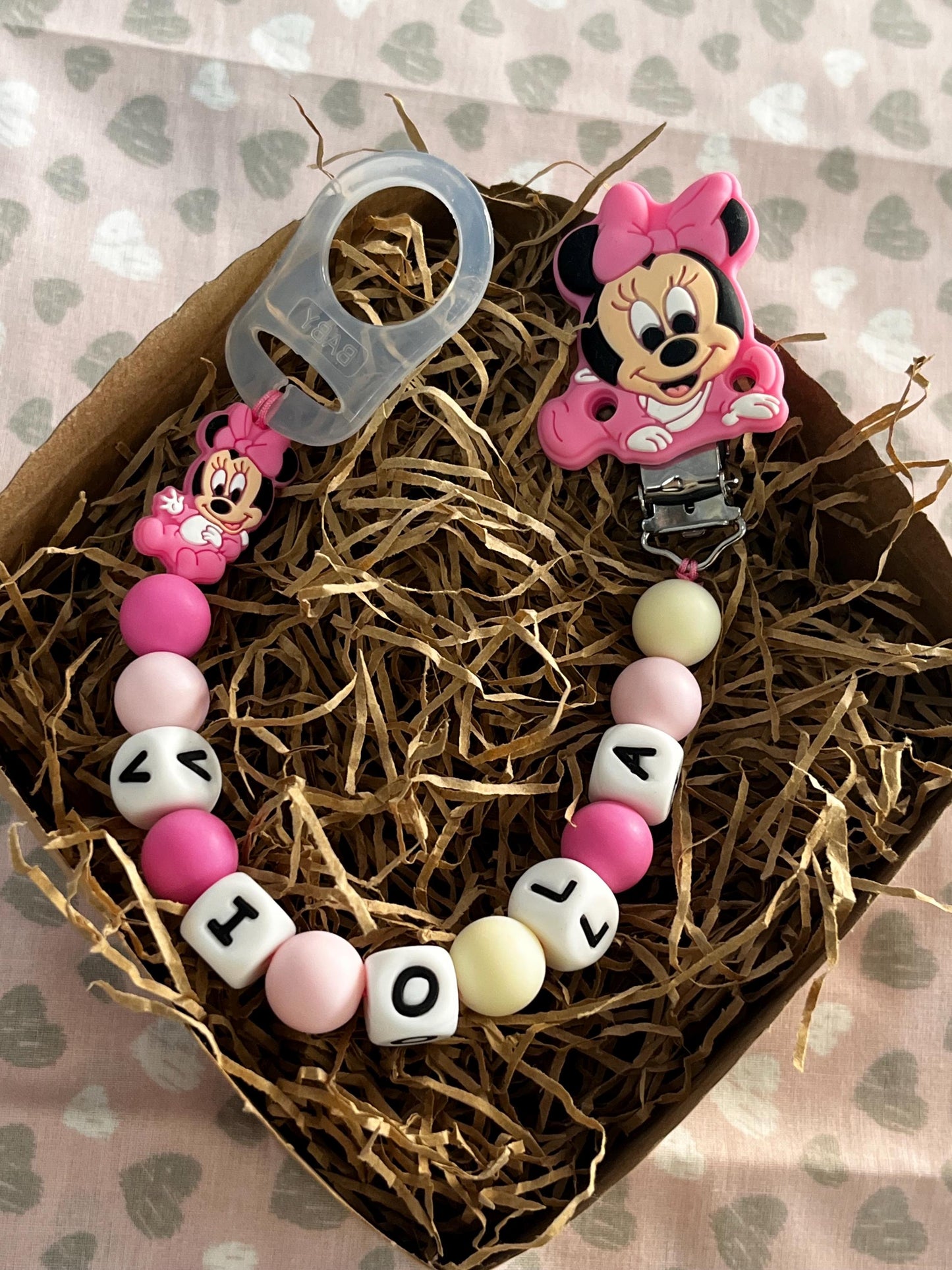 Catenella Portaciuccio Minnie personalizzata con Nome