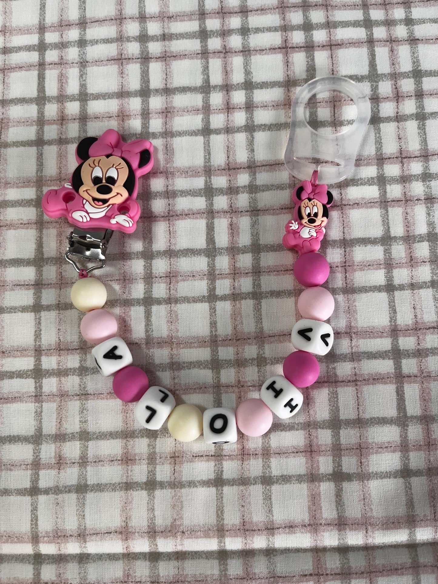 Catenella Portaciuccio Minnie personalizzata con Nome