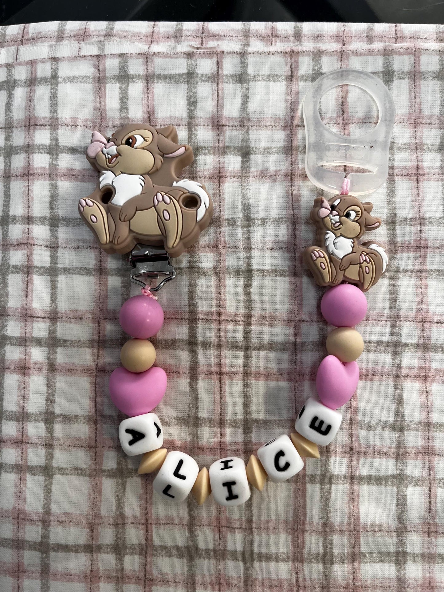 Catenella Portaciuccio Miss Tamburina personalizzata con Nome