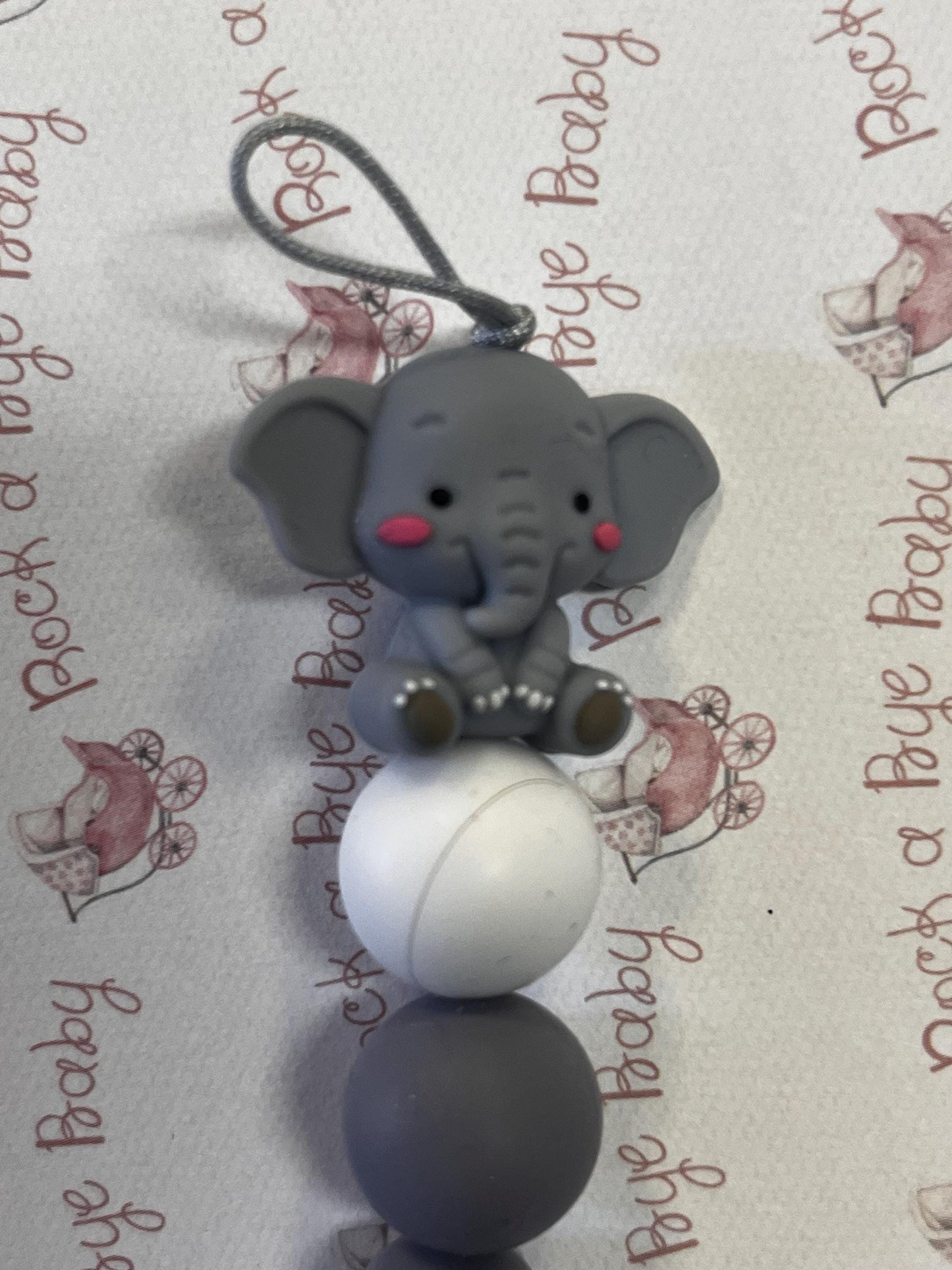 Catenella Portaciuccio con Elefantino personalizzata con Nome