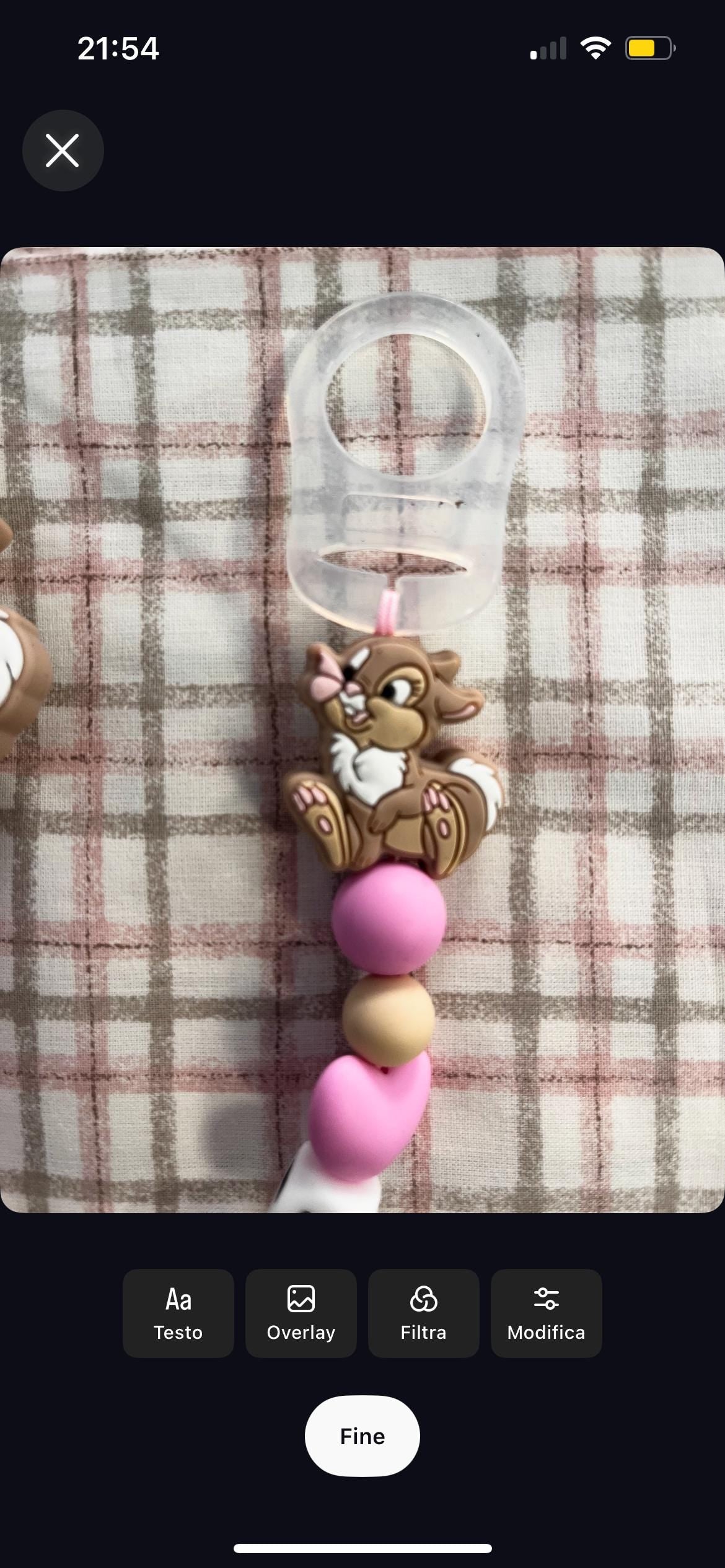 Catenella Portaciuccio Miss Tamburina personalizzata con Nome