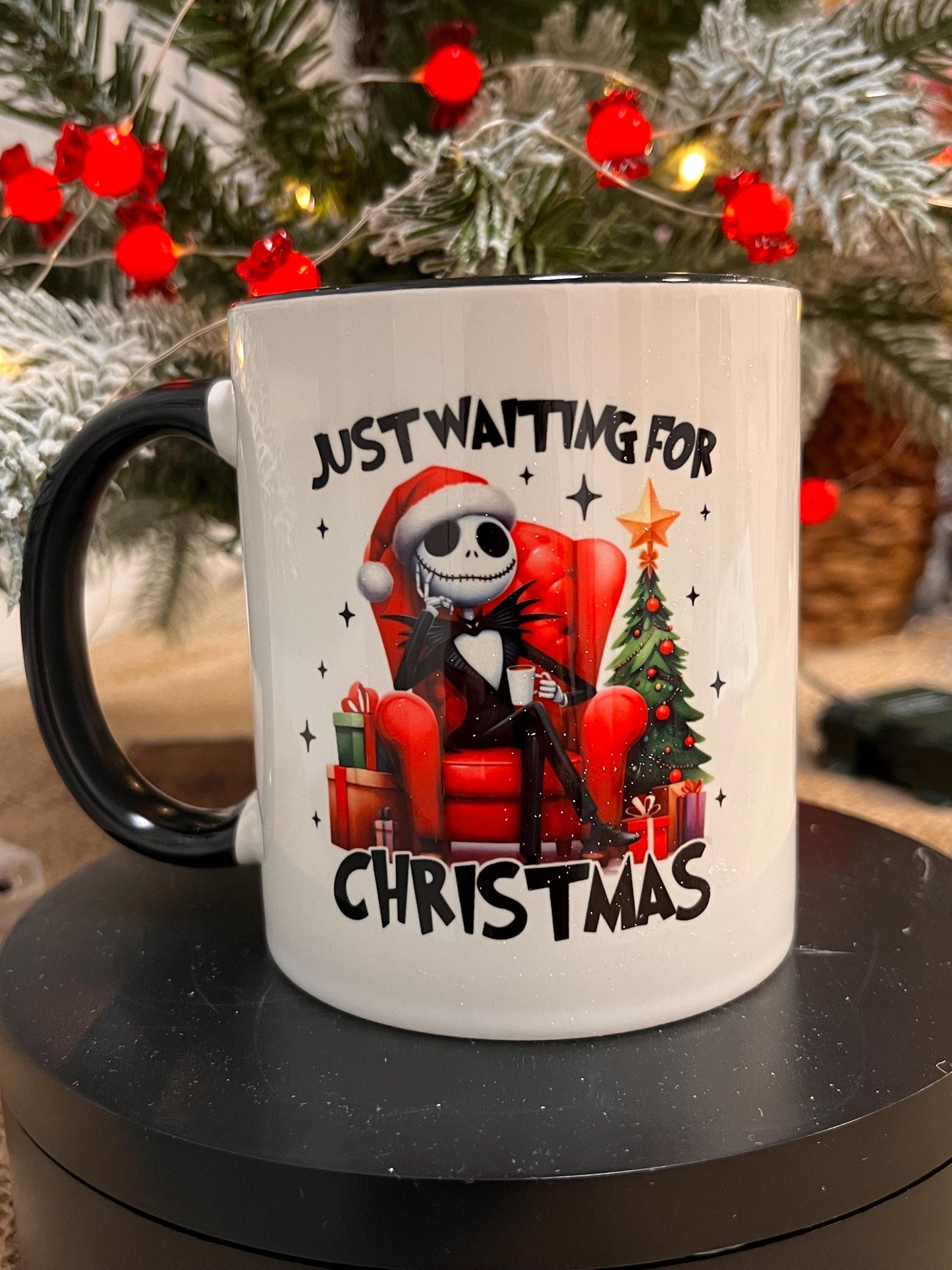Tazza -Mug in ceramica Nightmare before Christmas-Just Waiting for Christmas