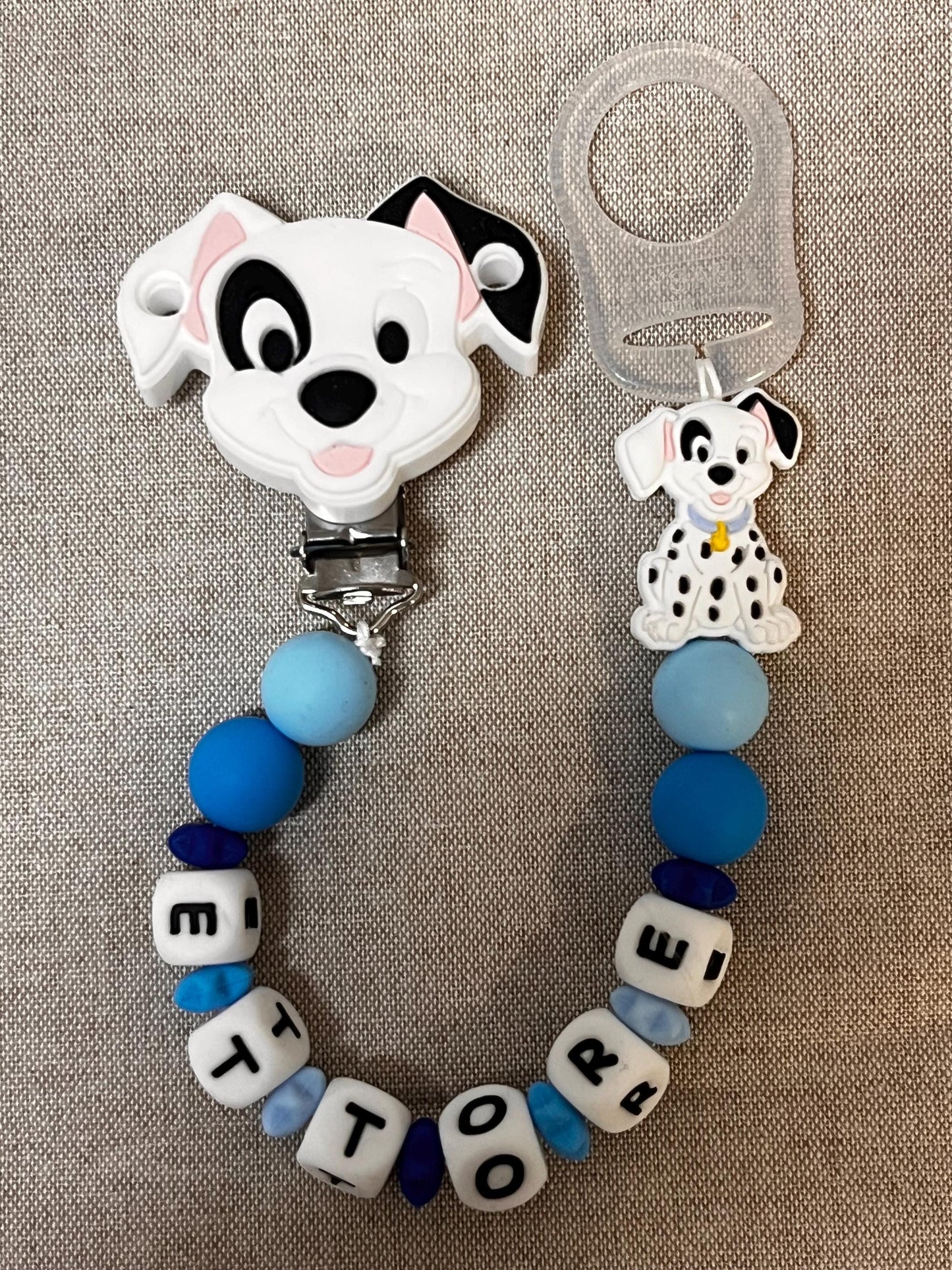 Catenella Portaciuccio La Carica dei 101 personalizzata con Nome