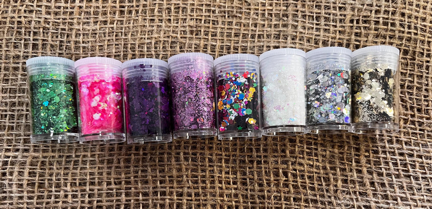 Pallina di Natale personalizzata in plastica  con Glitter Decorazioni e Vinile