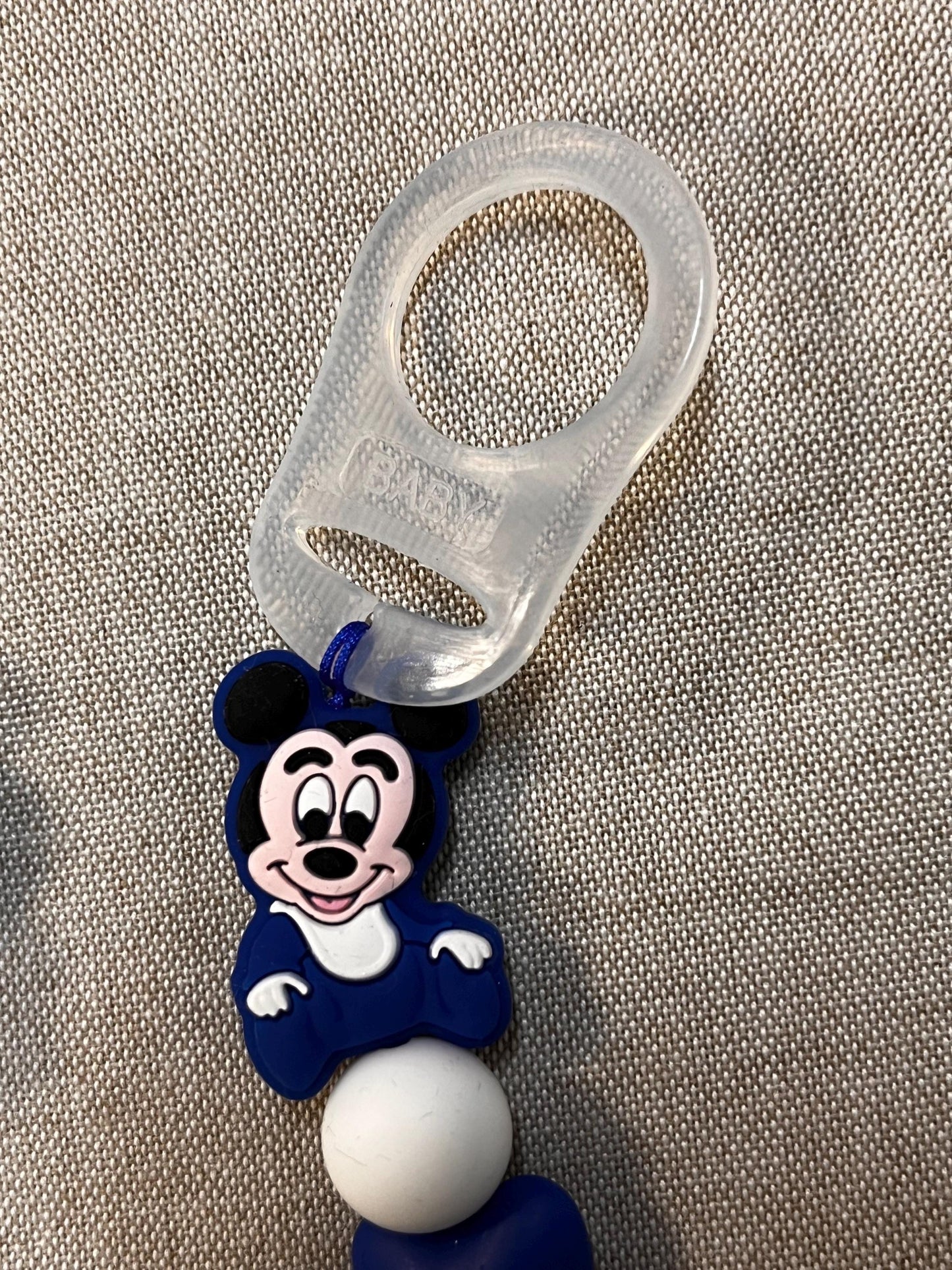 Catenella Portaciuccio Topolino- Mickey Mouse personalizzata con Nome