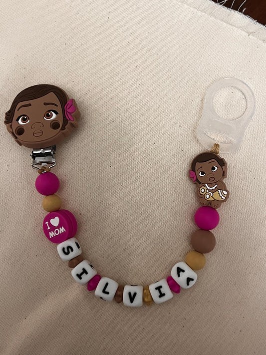 Catenella Portaciuccio con Moana-Oceania - personalizzata con Nome