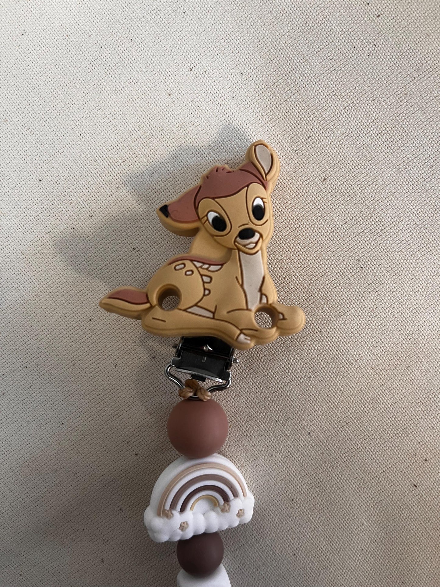Catenella Portaciuccio con il cerbiatto Bambi  personalizzata con Nome