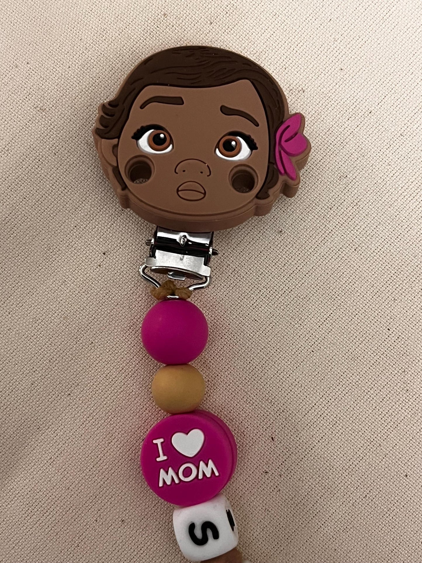 Catenella Portaciuccio con Moana-Oceania - personalizzata con Nome