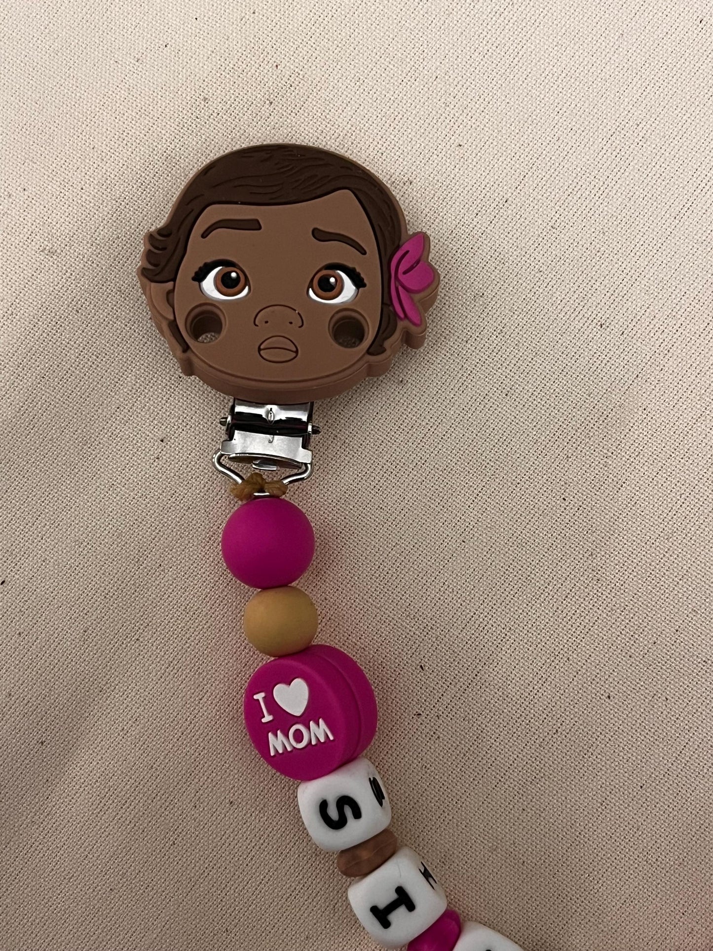 Catenella Portaciuccio con Moana-Oceania - personalizzata con Nome