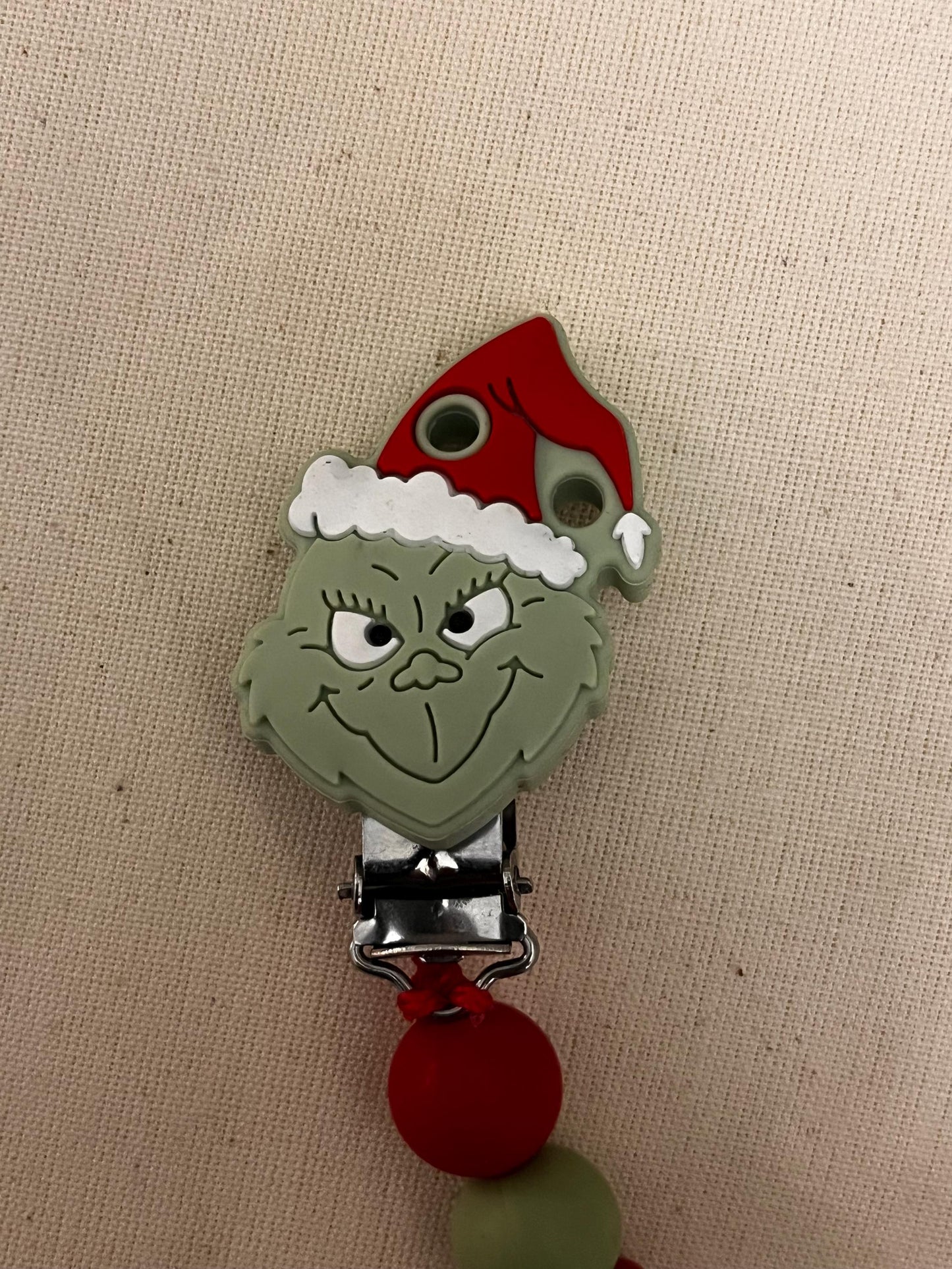 Catenella Portaciuccio con Grinch-personalizzata con Nome