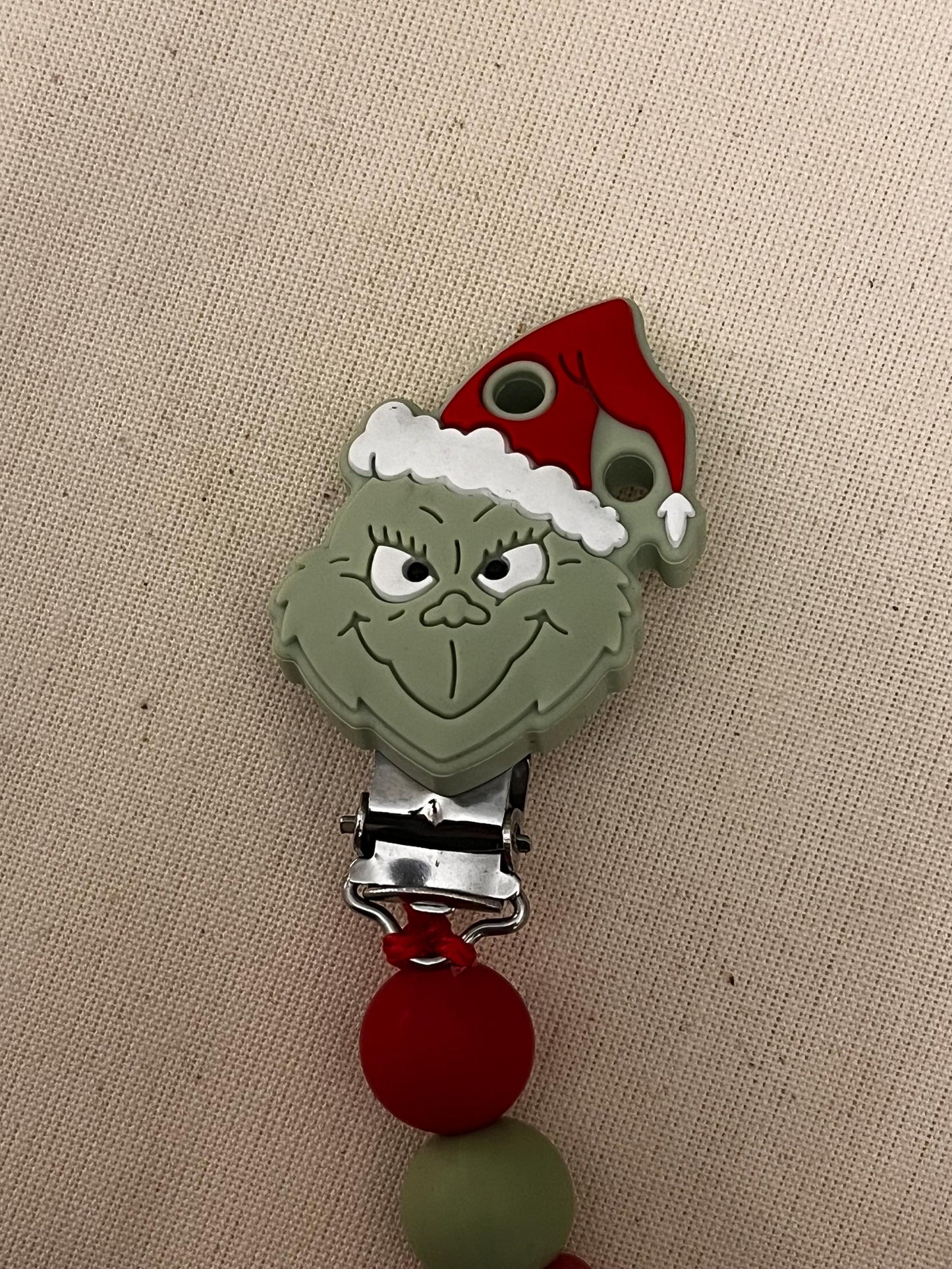 Catenella Portaciuccio con Grinch-personalizzata con Nome